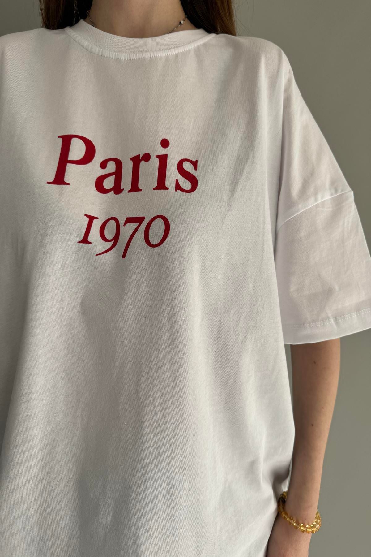 BASKI DETAY TSHIRT