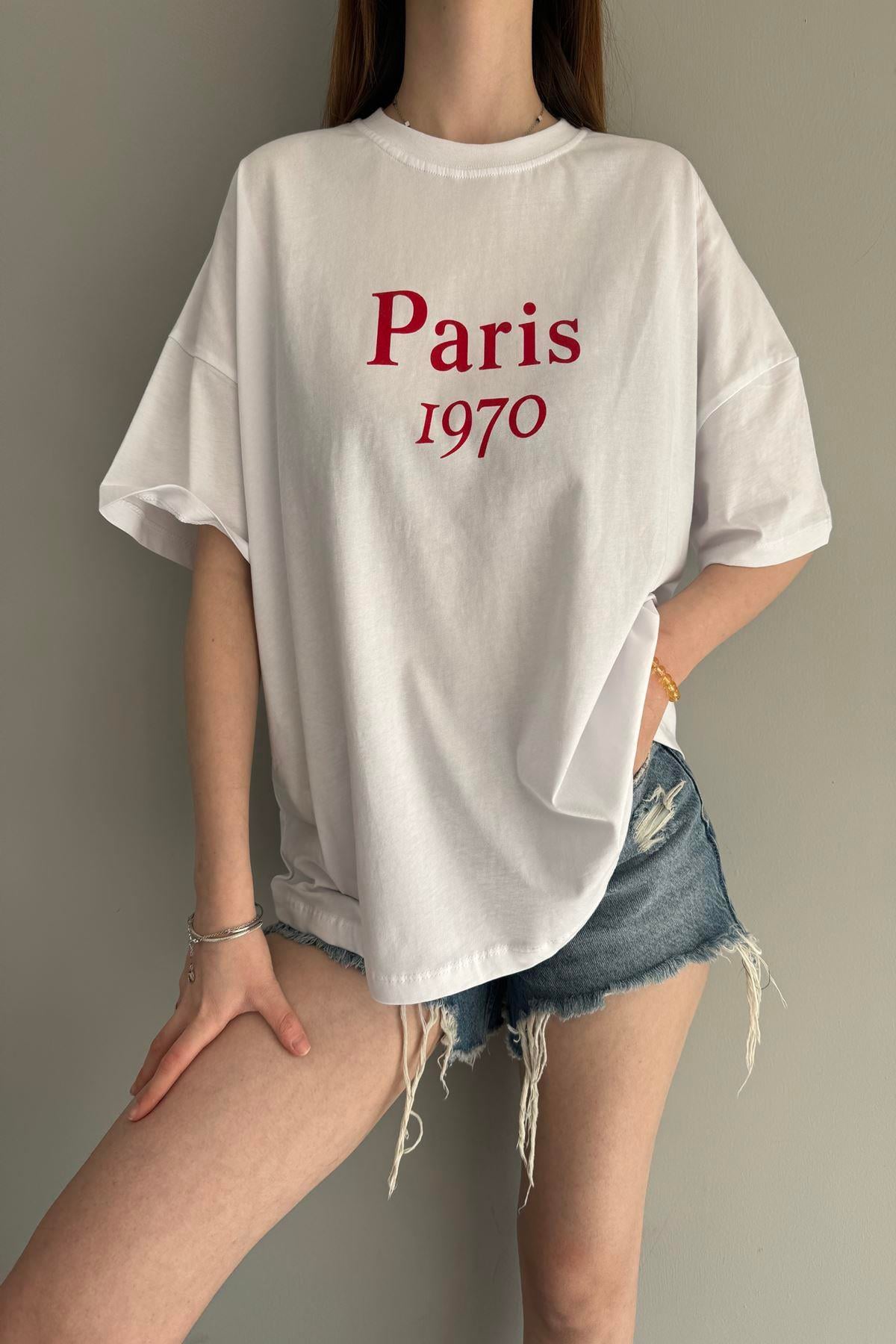 BASKI DETAY TSHIRT