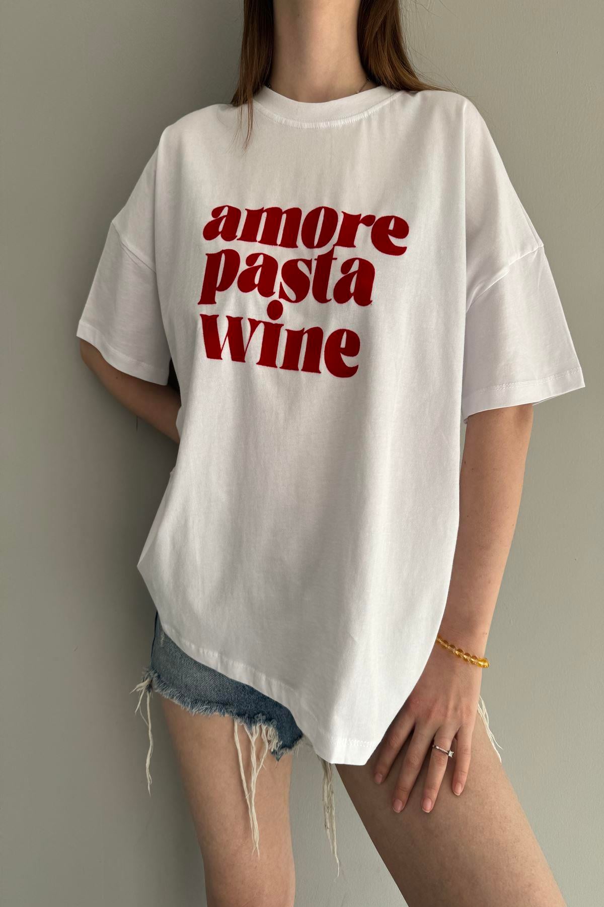 BASKI DETAY TSHIRT