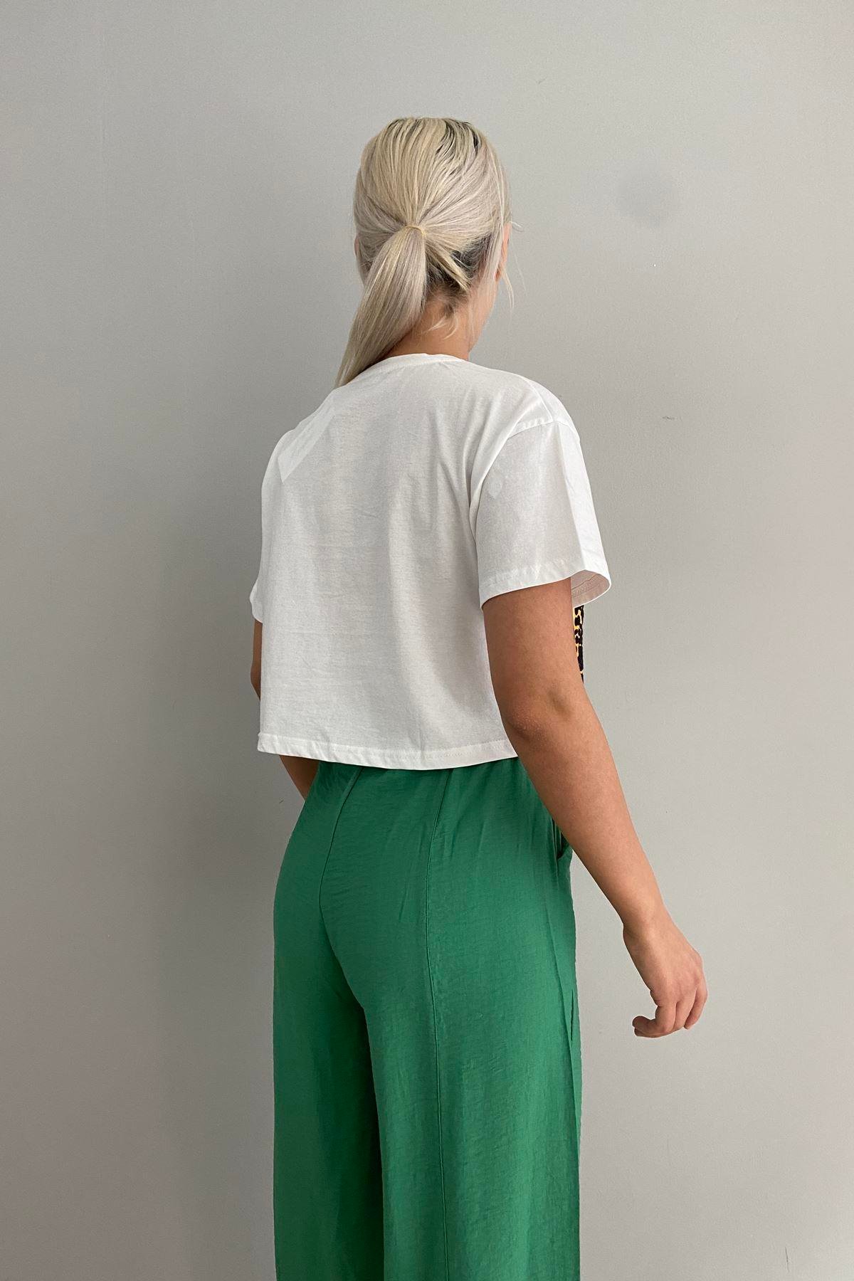 BASKI DETAY TSHIRT