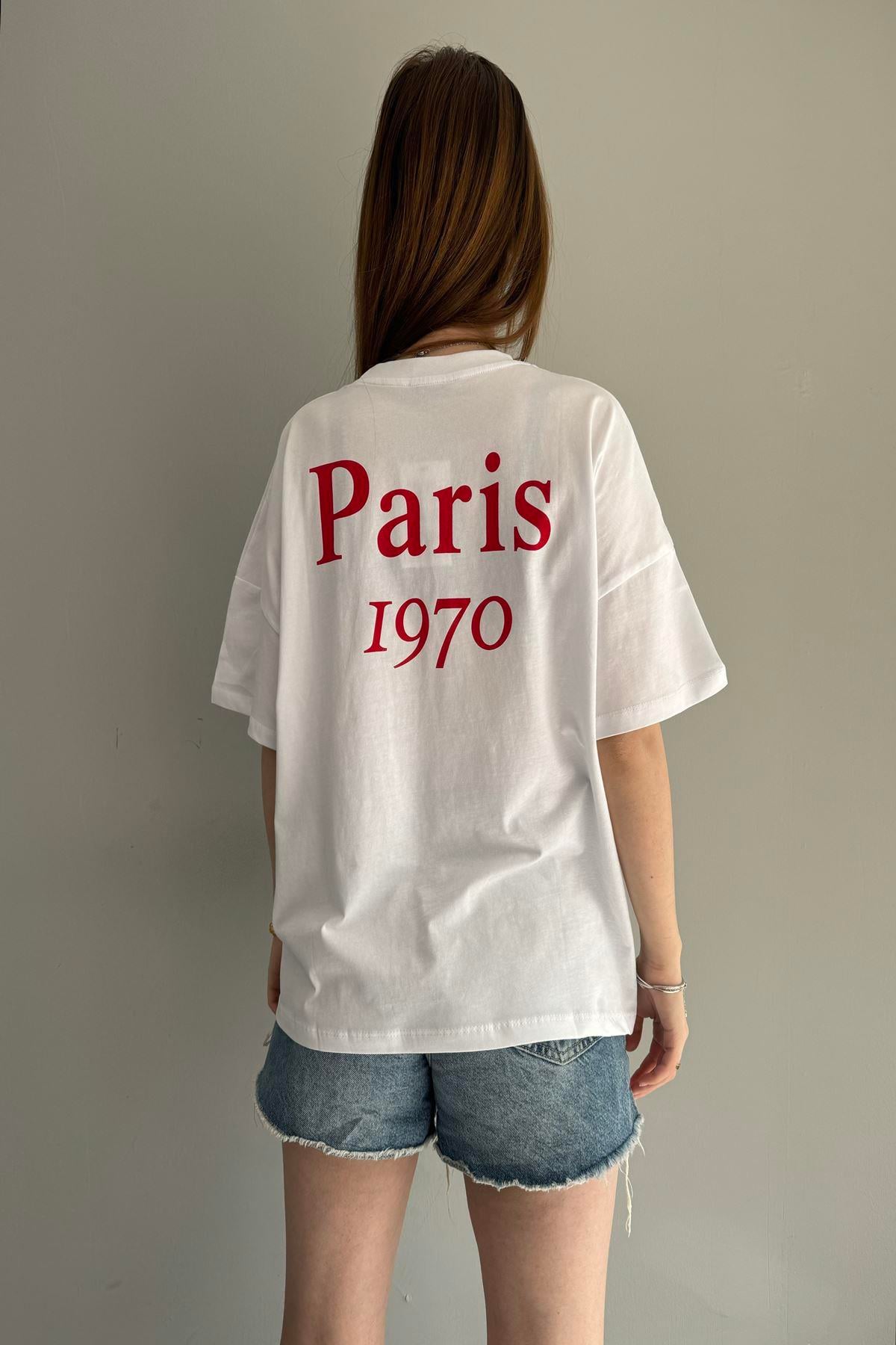 BASKI DETAY TSHIRT