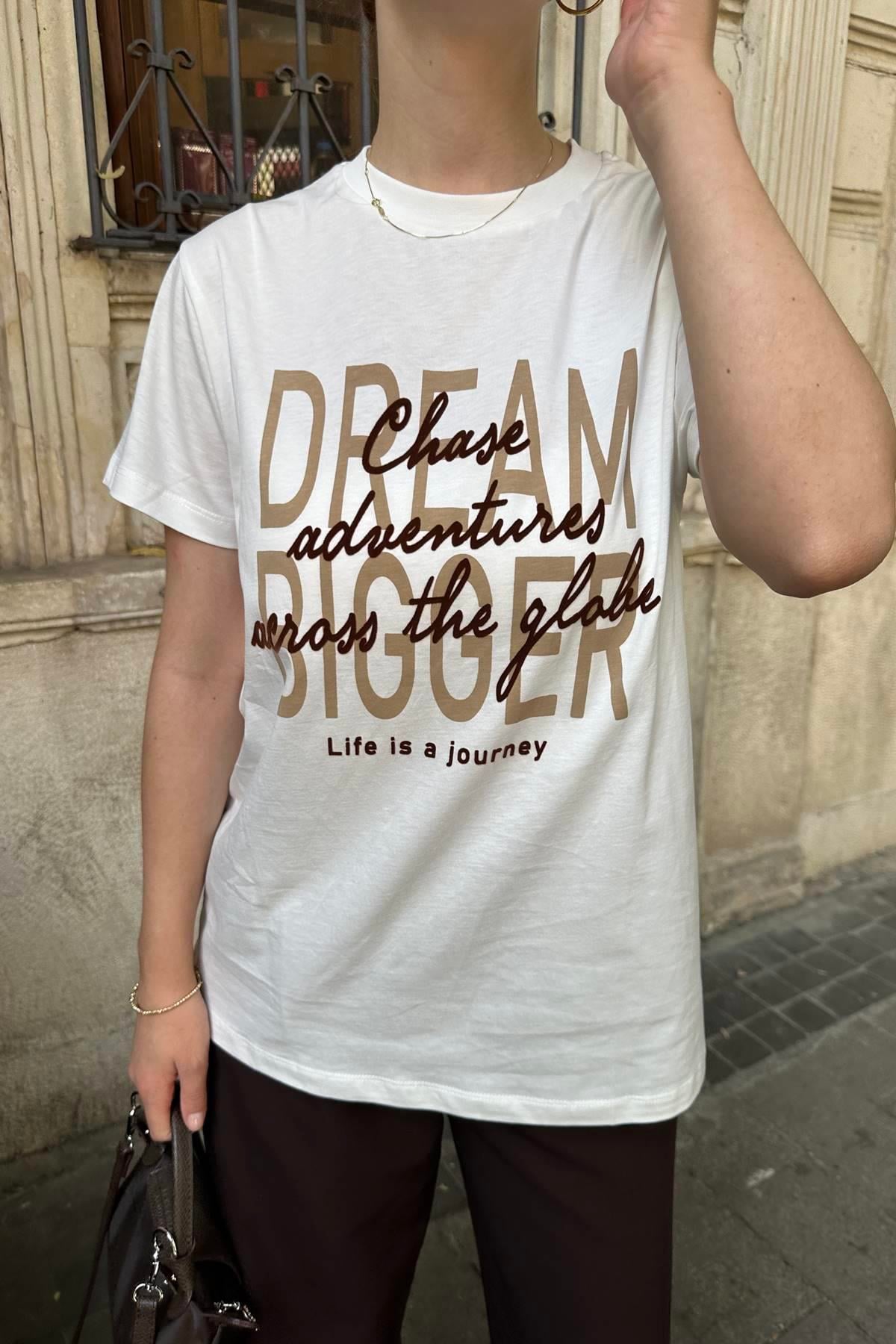 BASKI DETAYLI TSHIRT