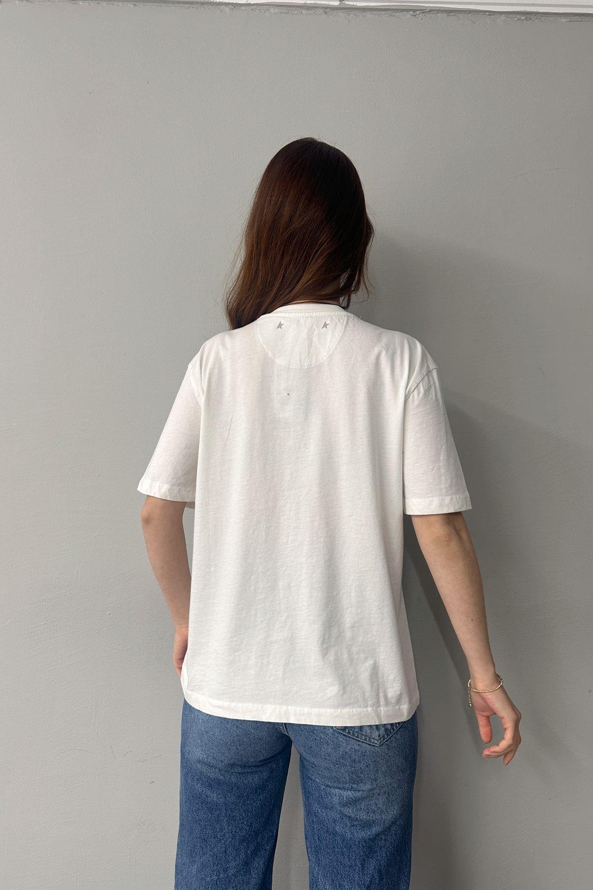 BASKI DETAYLI TSHIRT