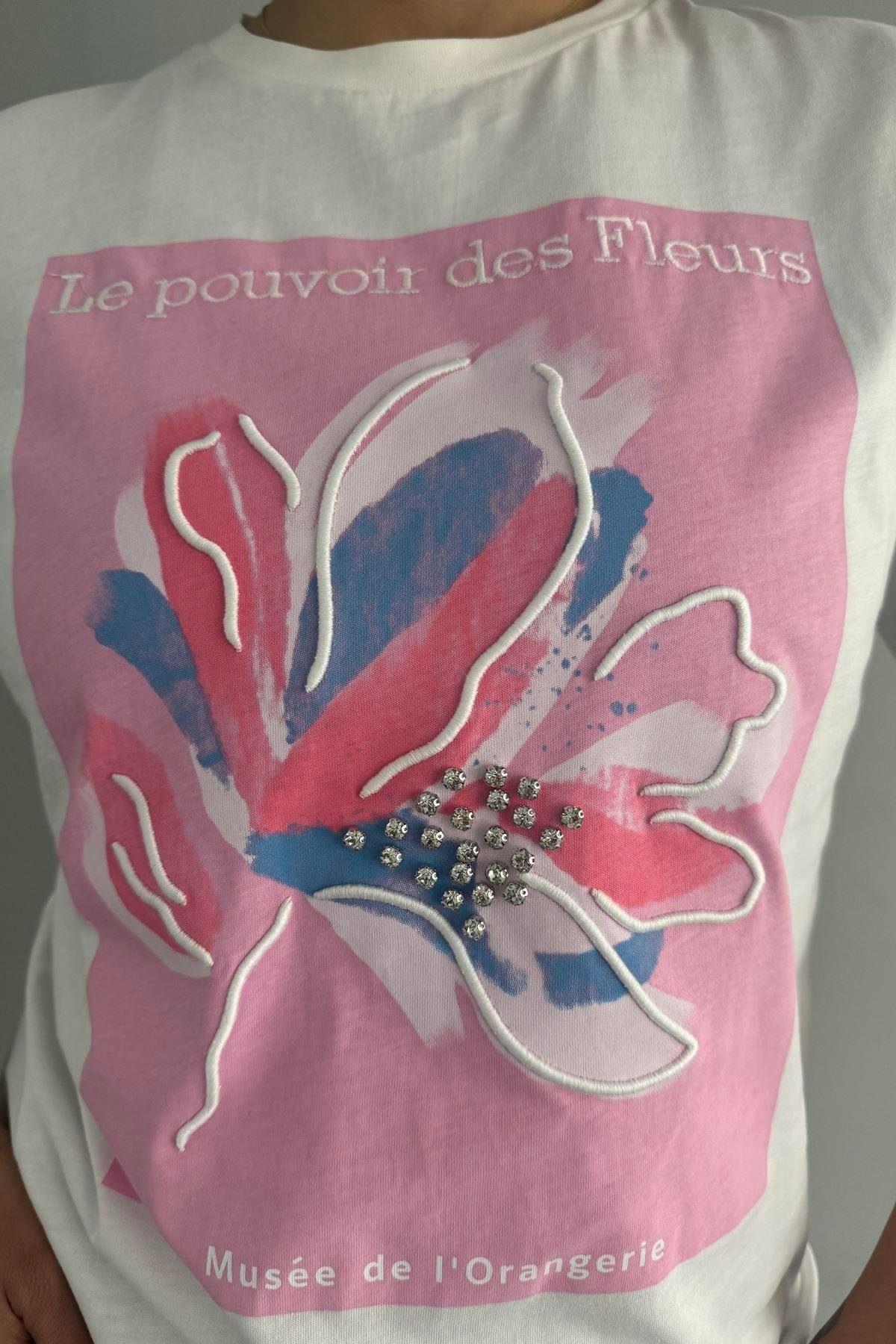 BASKI DETAYLI TSHIRT