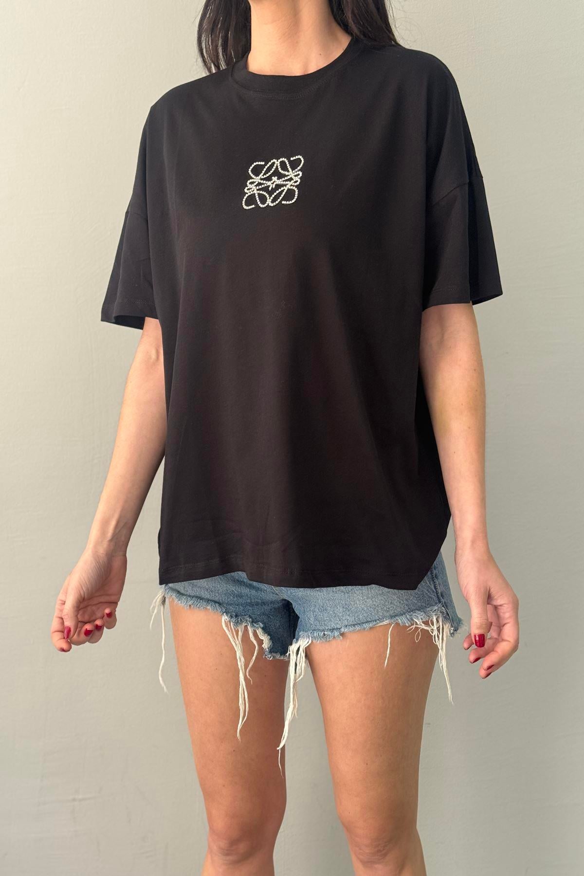 BASKI DETAYLI TSHIRT