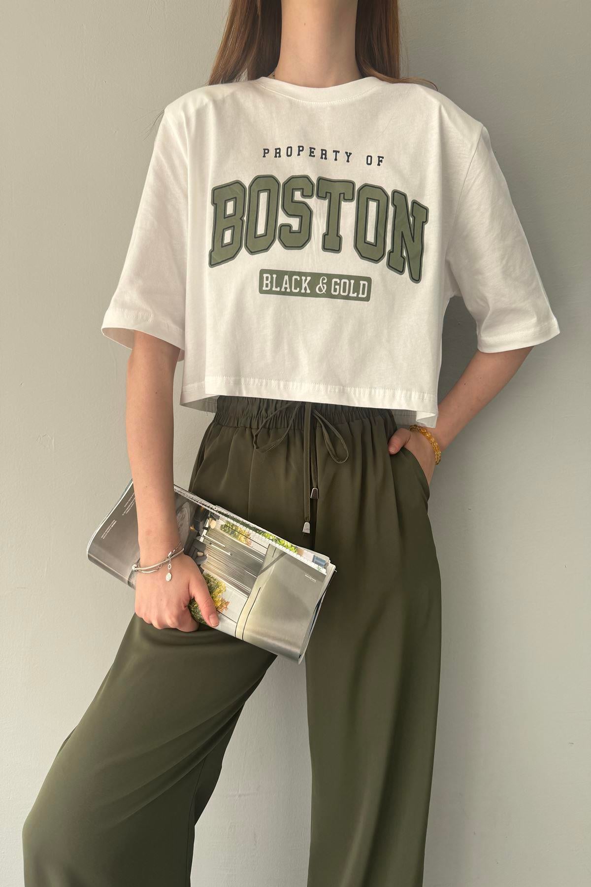 BASKI DETAYLI TSHIRT