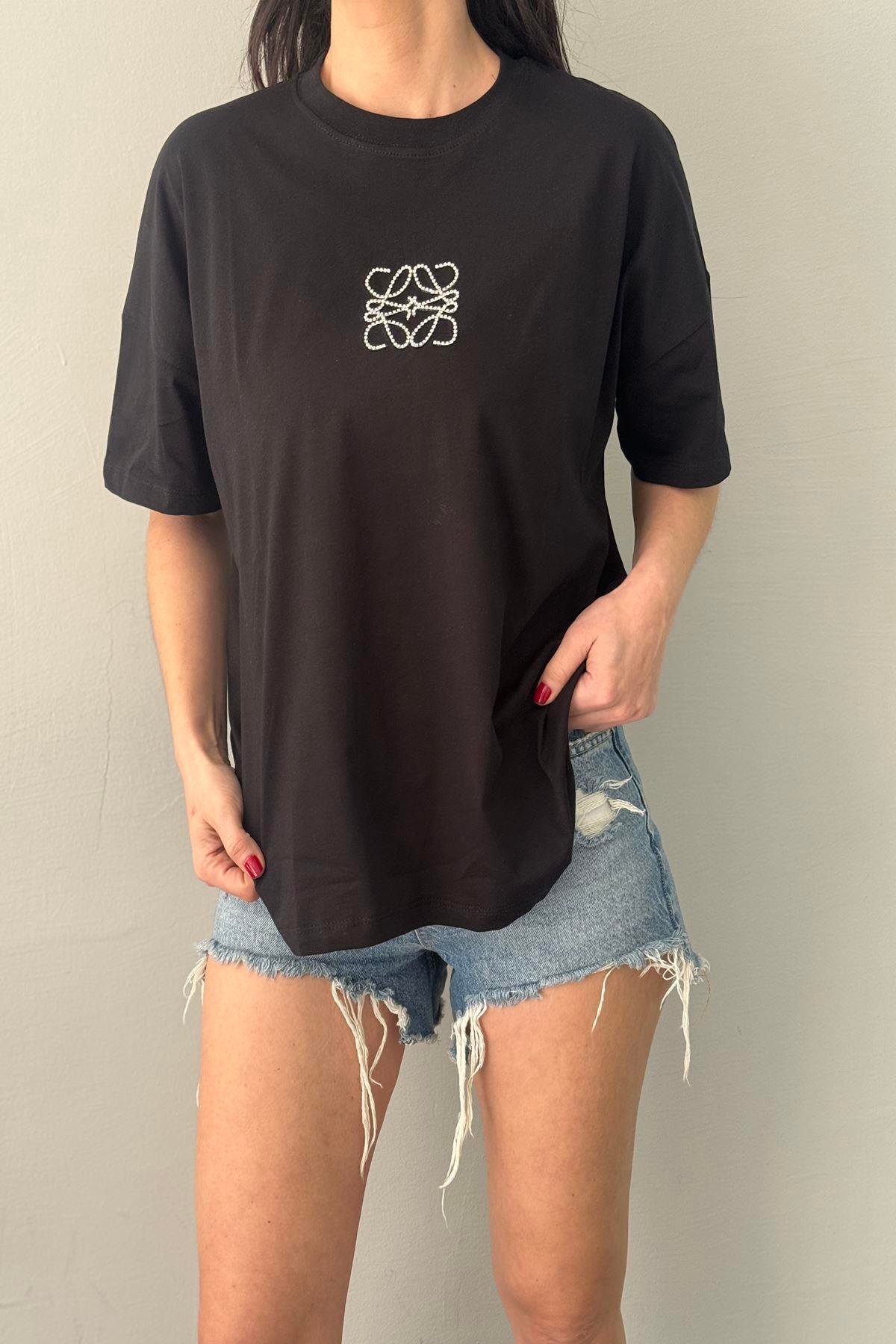 BASKI DETAYLI TSHIRT