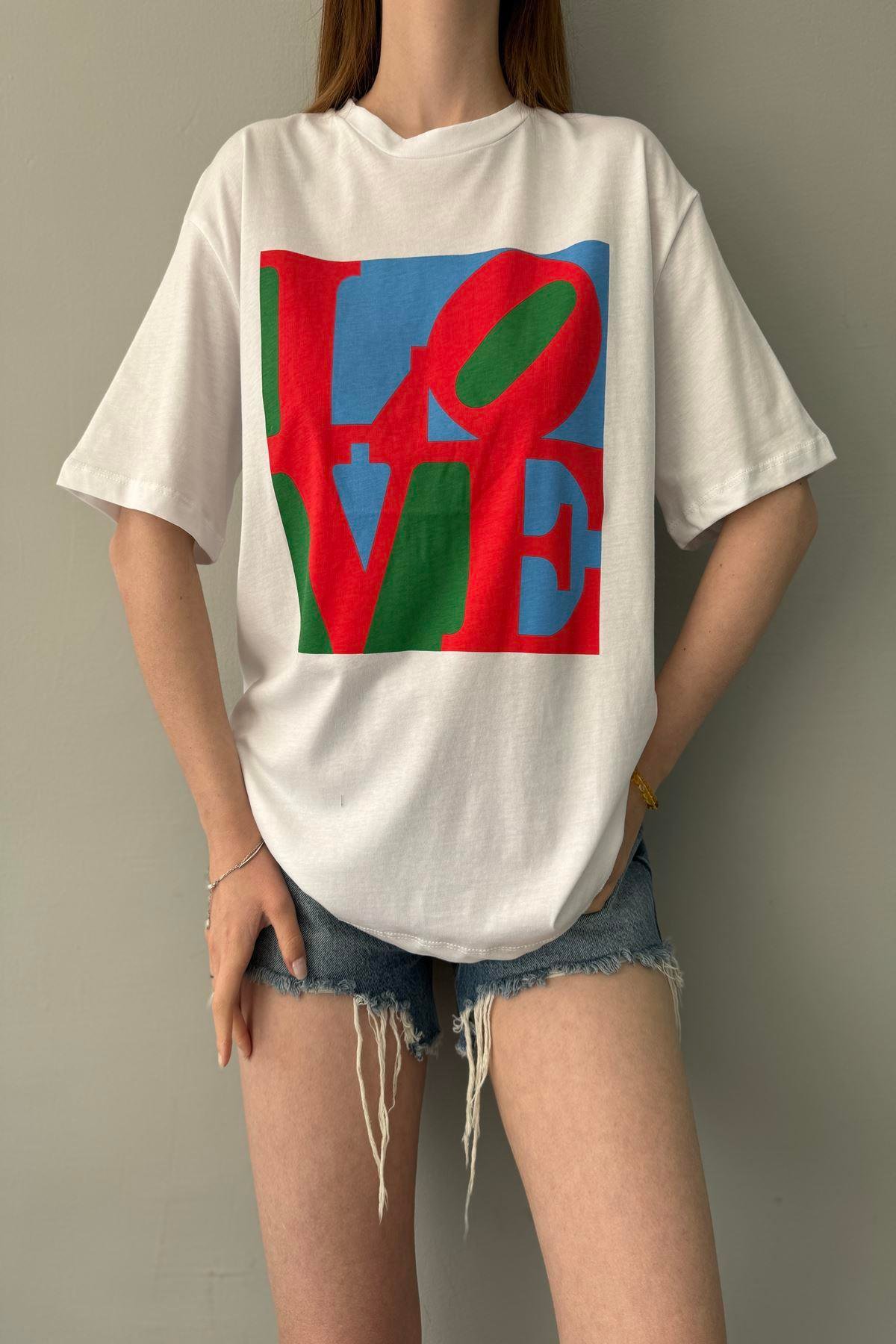 BASKI DETAYLI TSHIRT