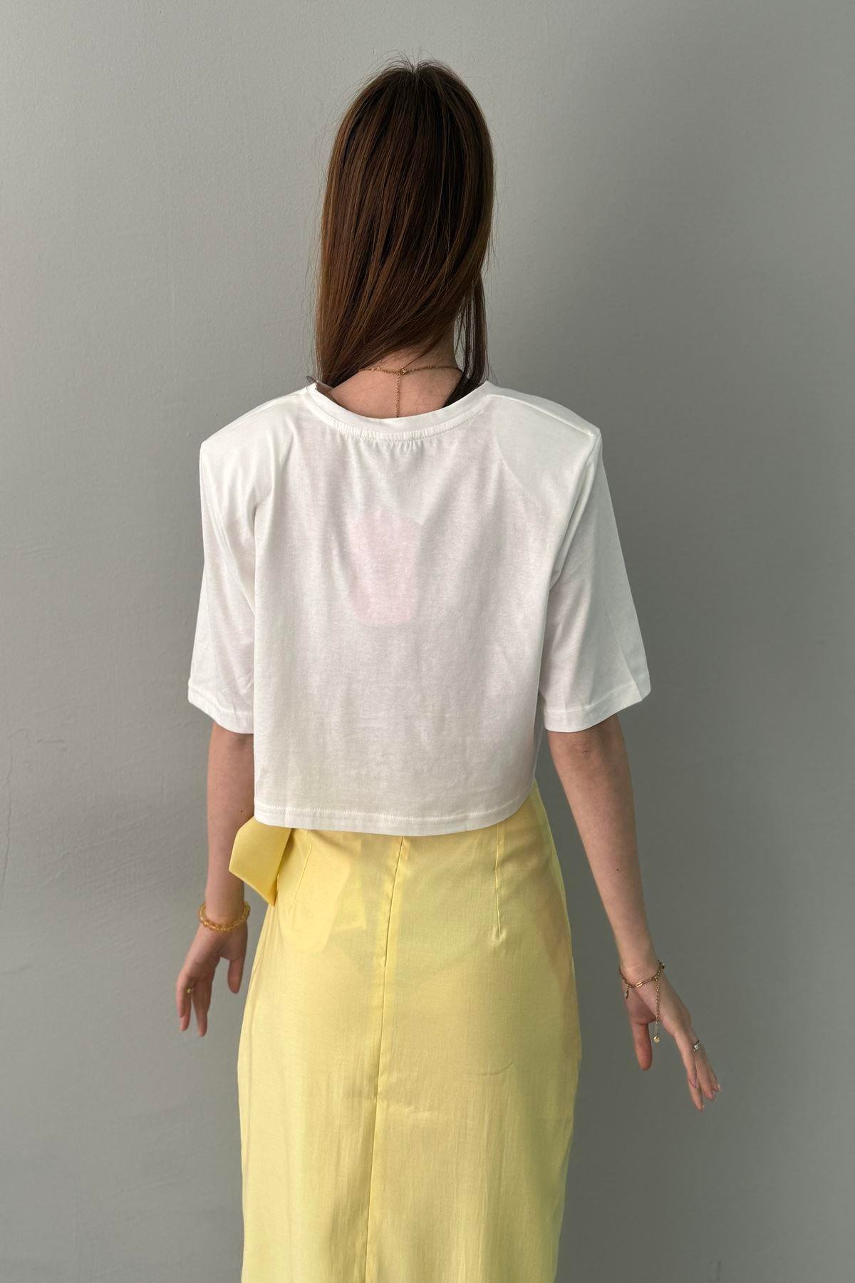 BASKI DETAYLI TSHIRT