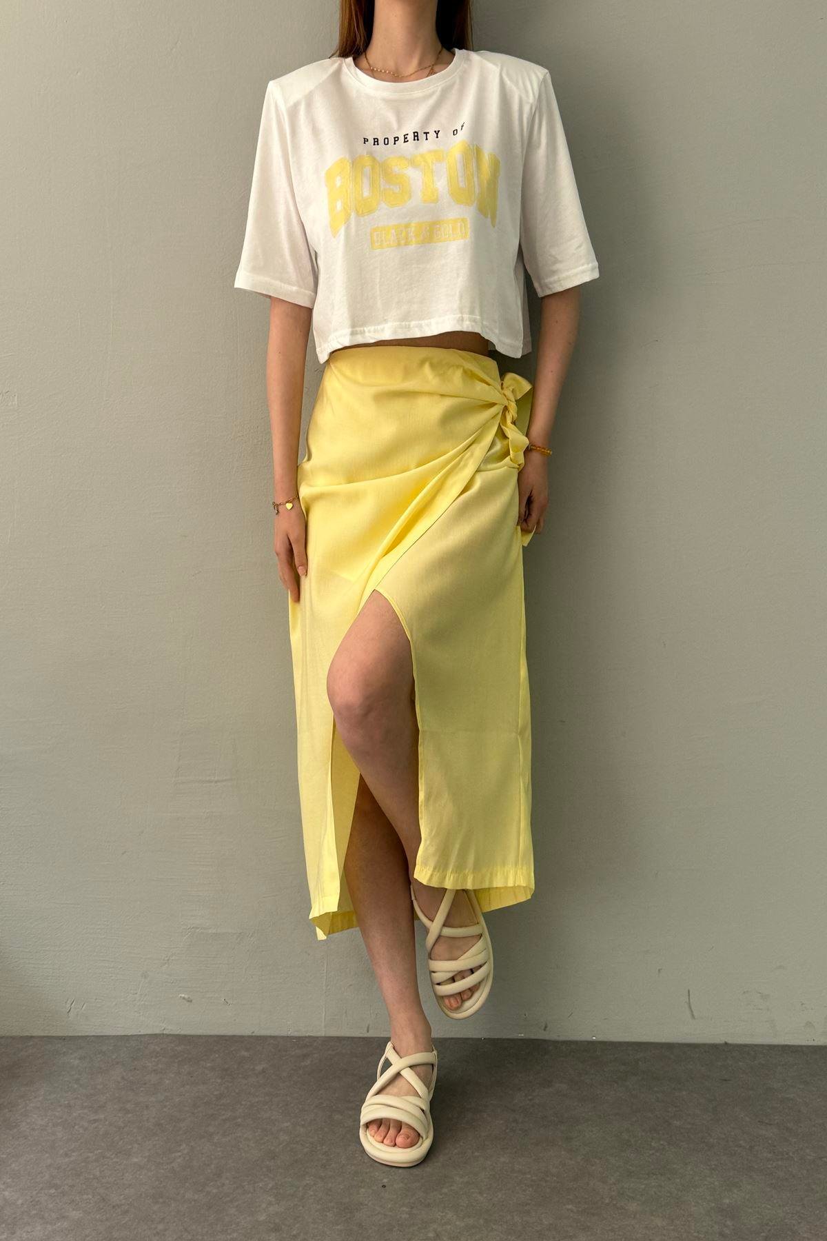 BASKI DETAYLI TSHIRT