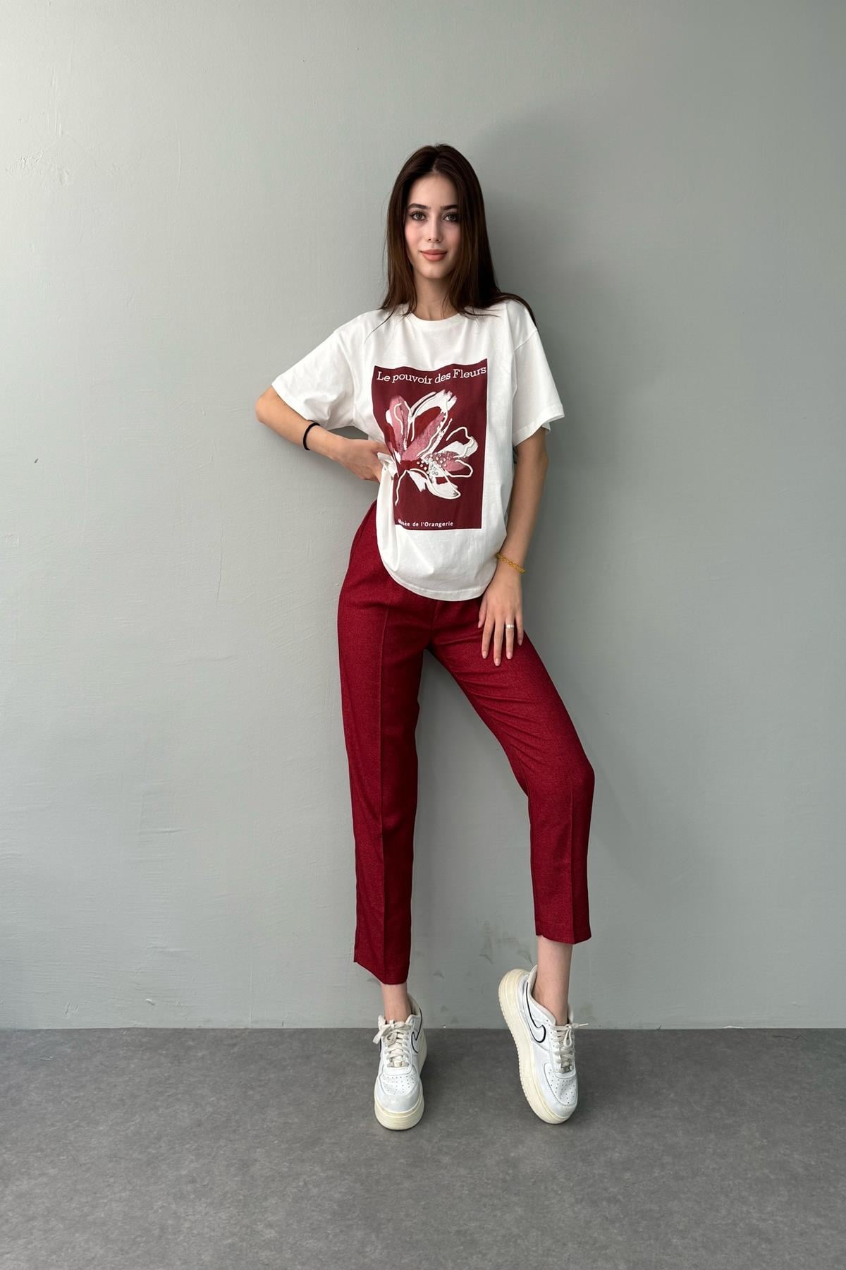 BASKI DETAYLI TSHIRT