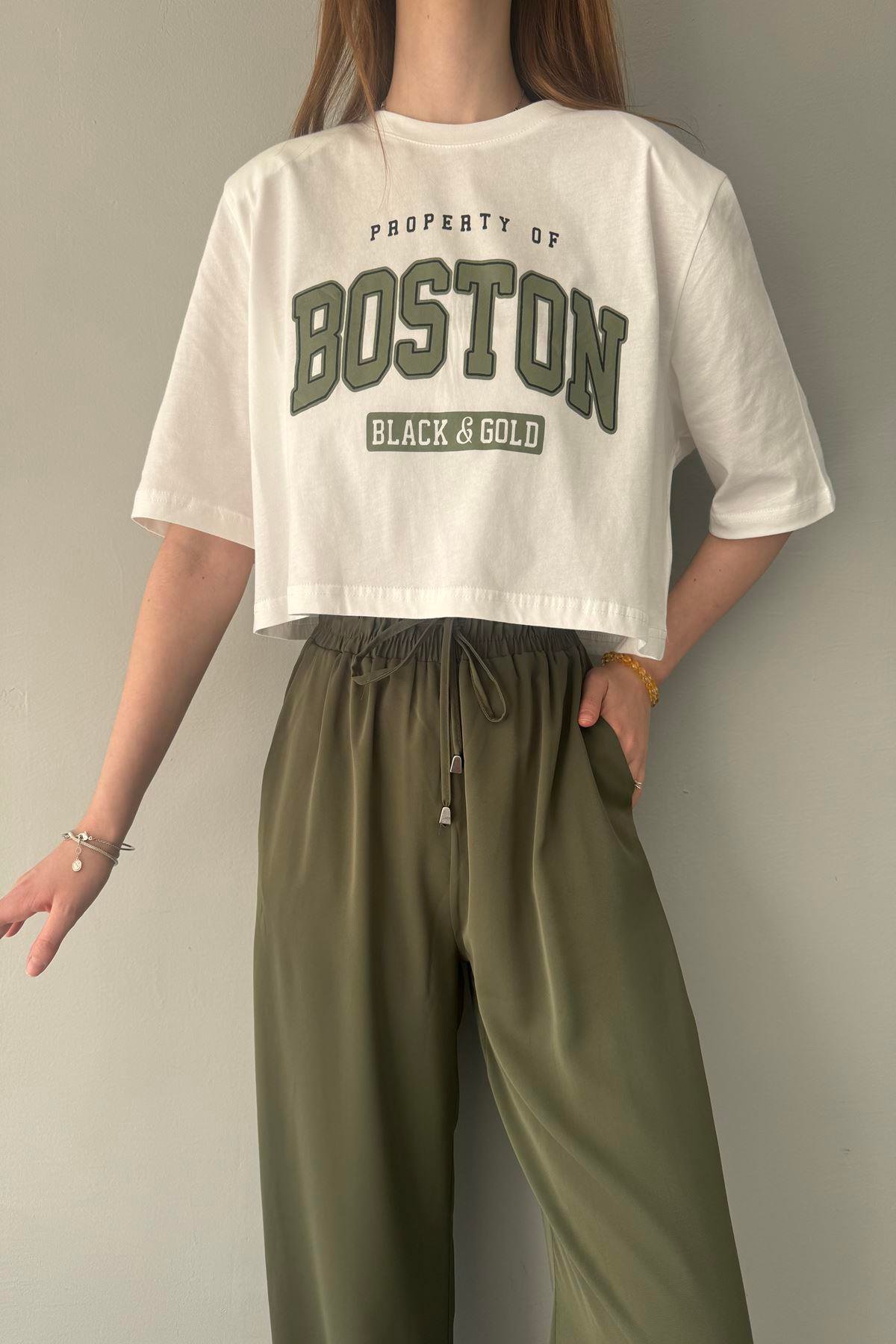 BASKI DETAYLI TSHIRT