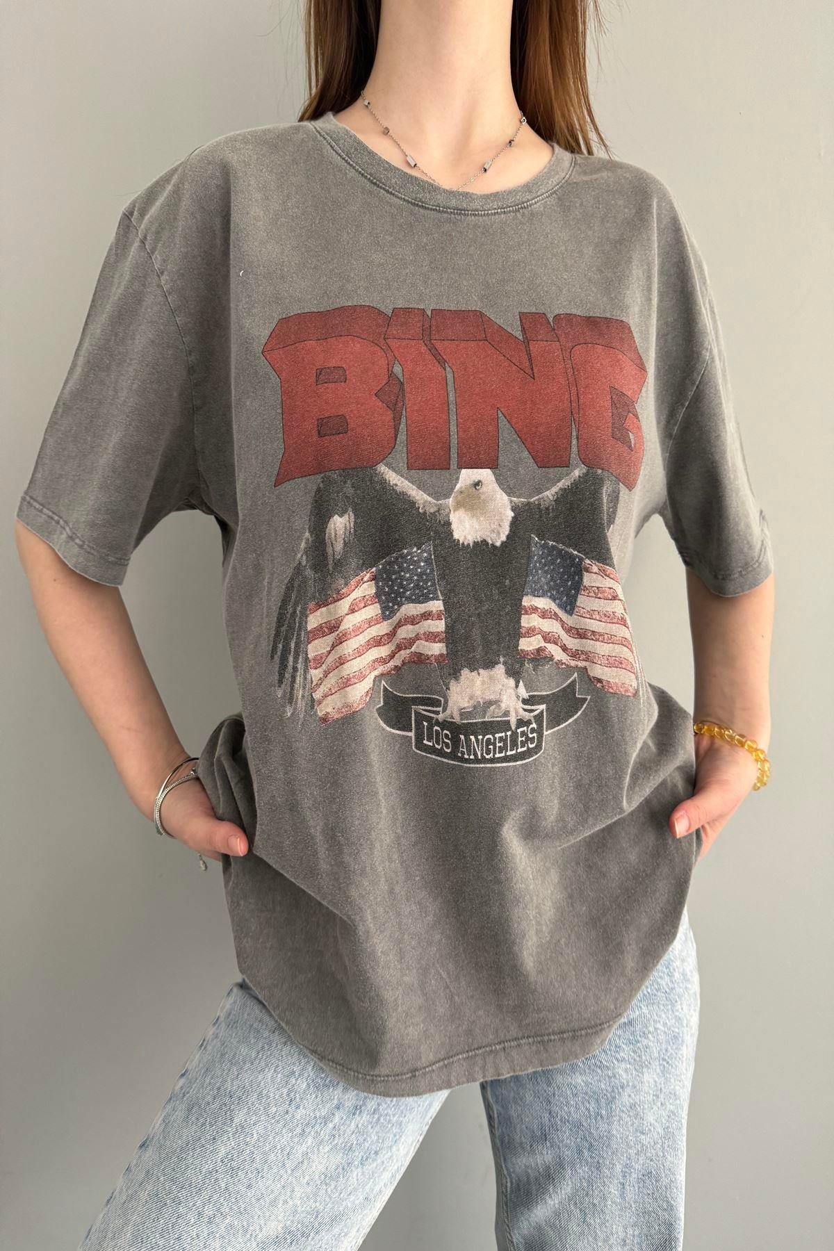 BASKI DETAYLI TSHIRT