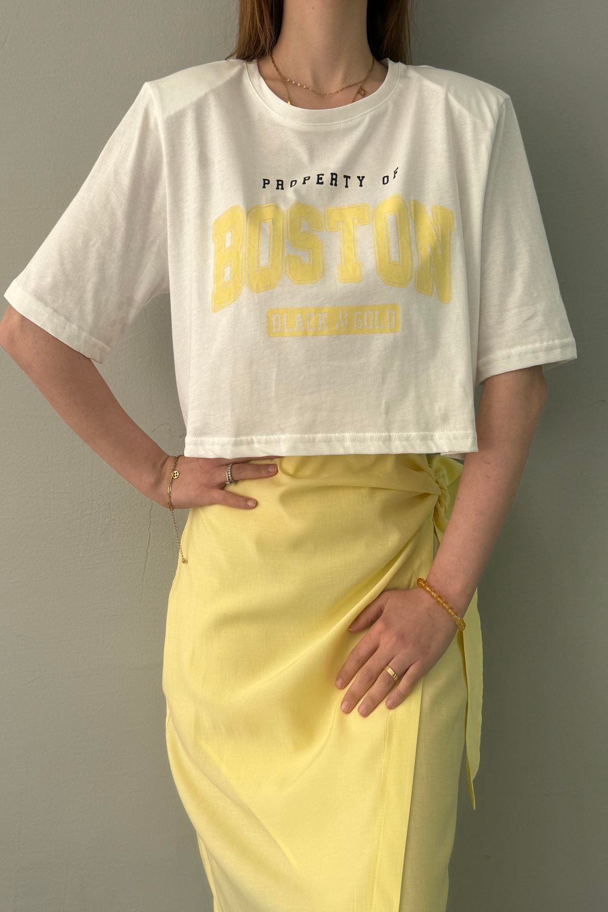 BASKI DETAYLI TSHIRT
