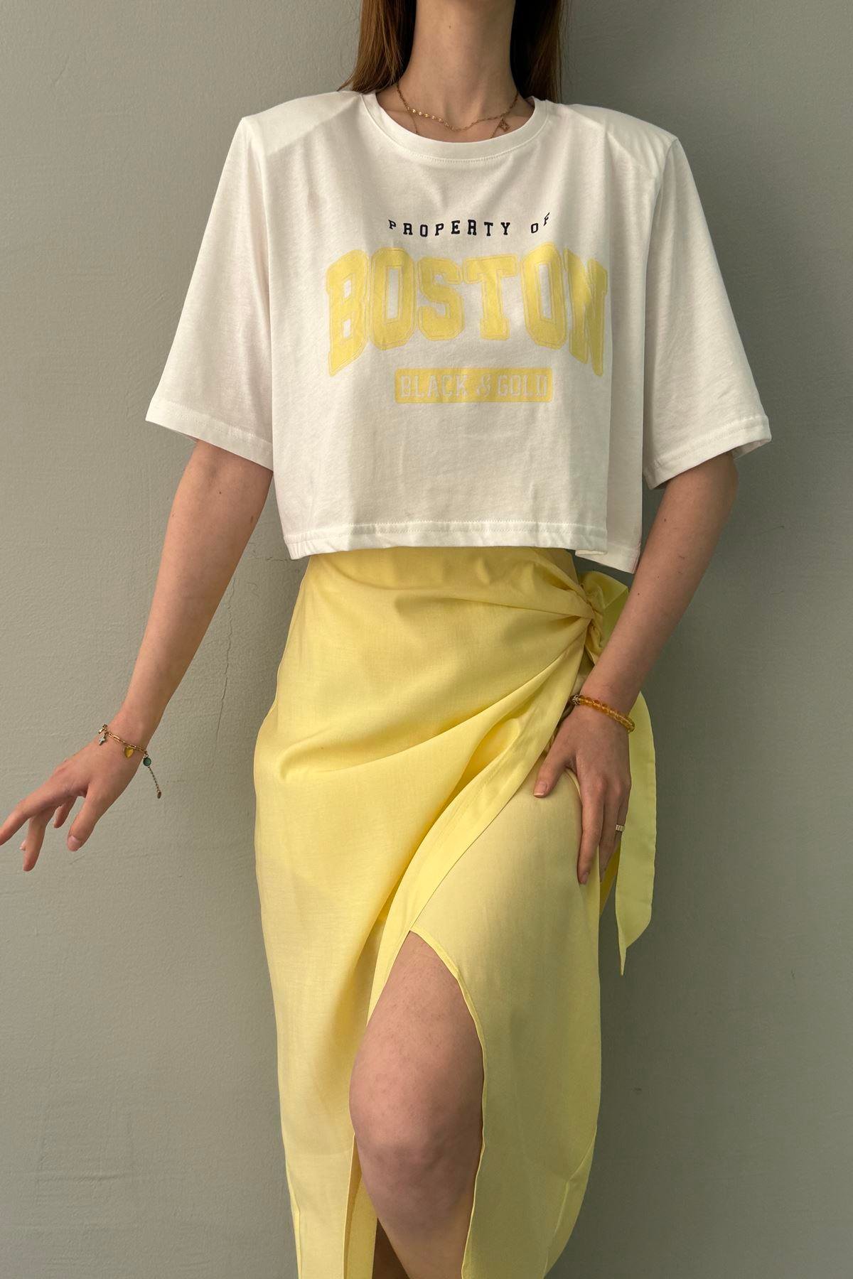 BASKI DETAYLI TSHIRT