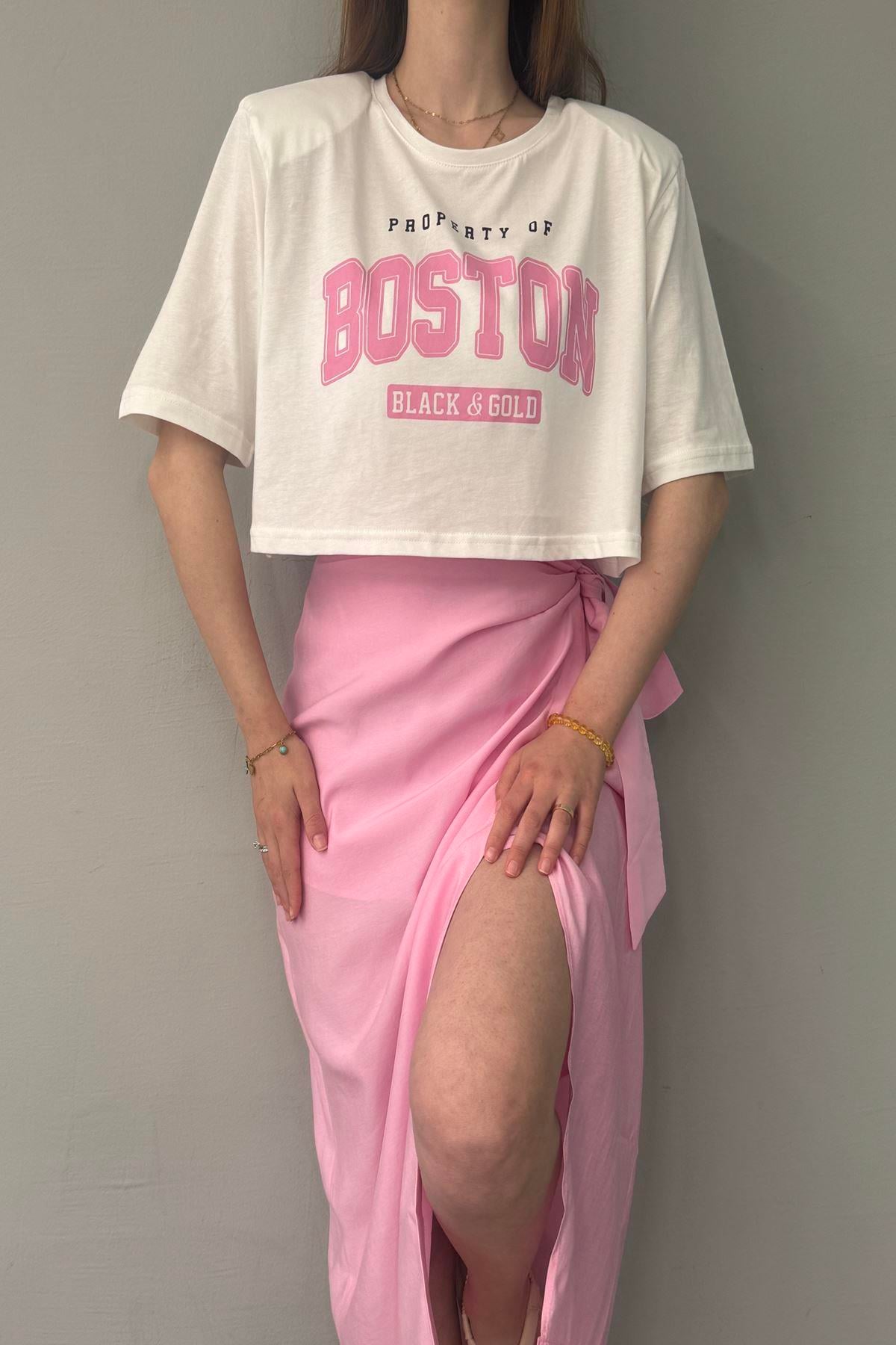 BASKI DETAYLI TSHIRT