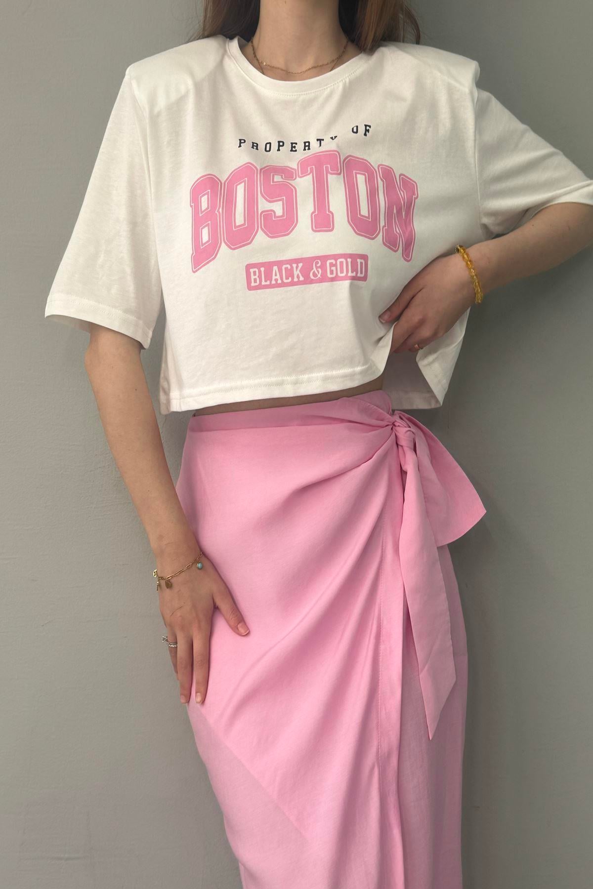 BASKI DETAYLI TSHIRT