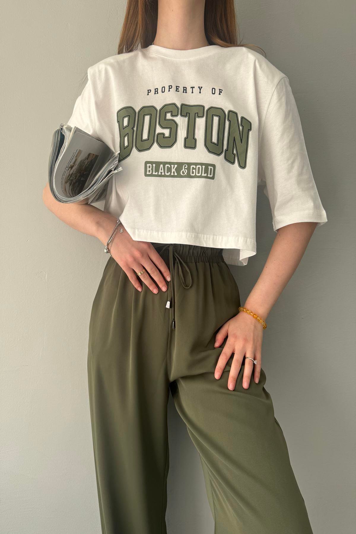 BASKI DETAYLI TSHIRT