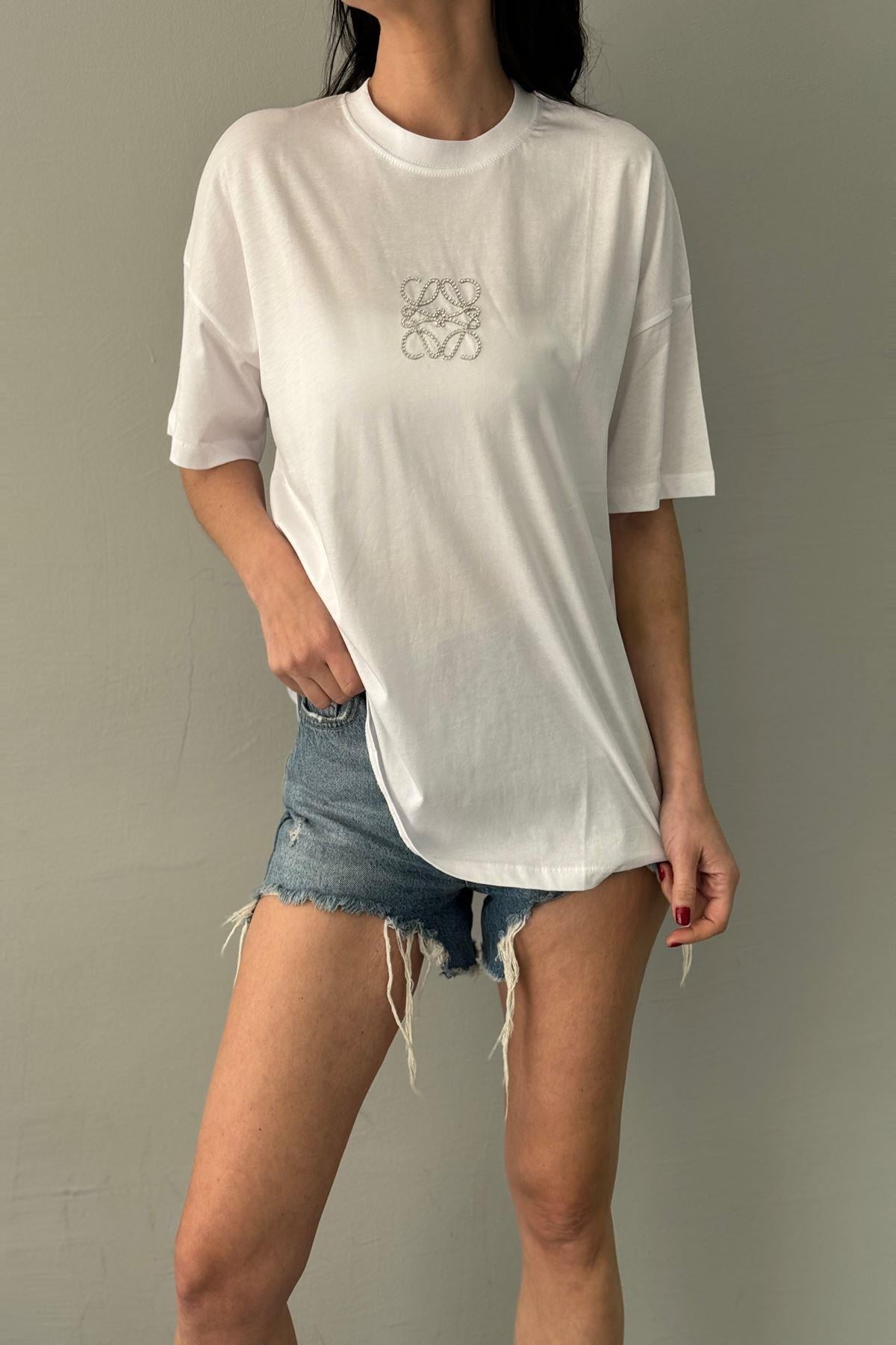 BASKI DETAYLI TSHIRT