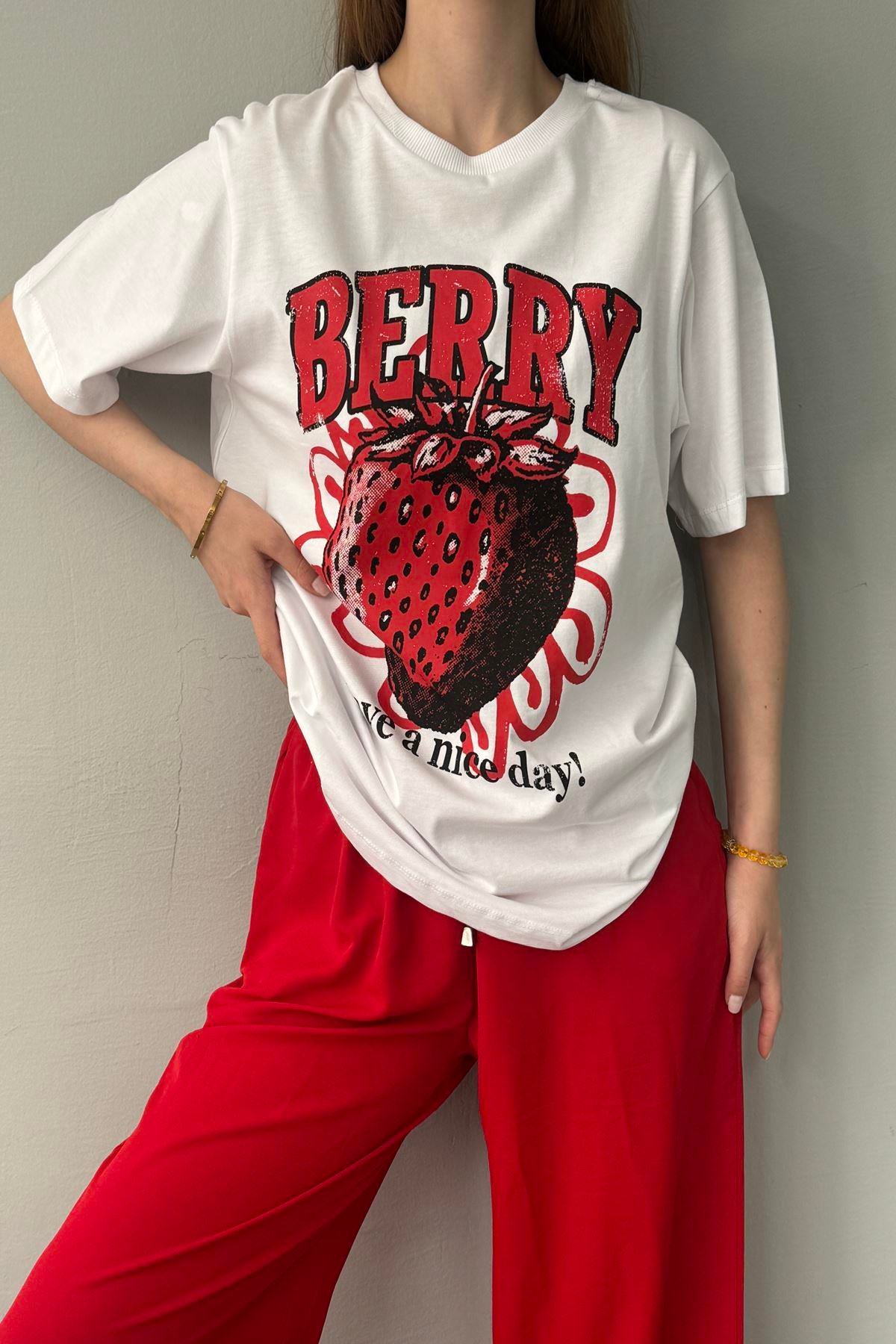 BASKILI BİSİKLET YAKA TSHIRT