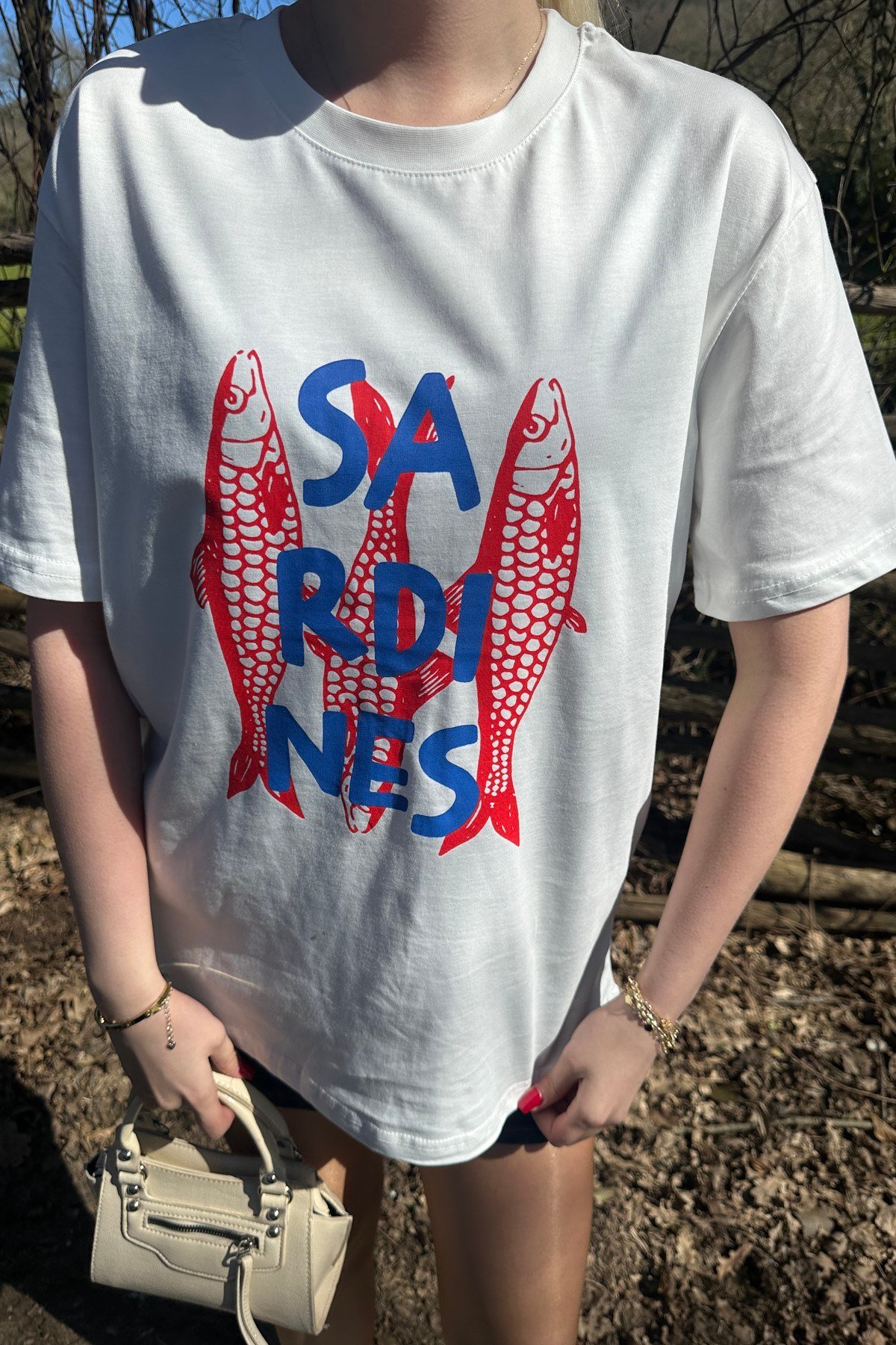 BİSİKLET YAKA BASKI DETAYLI TSHIRT