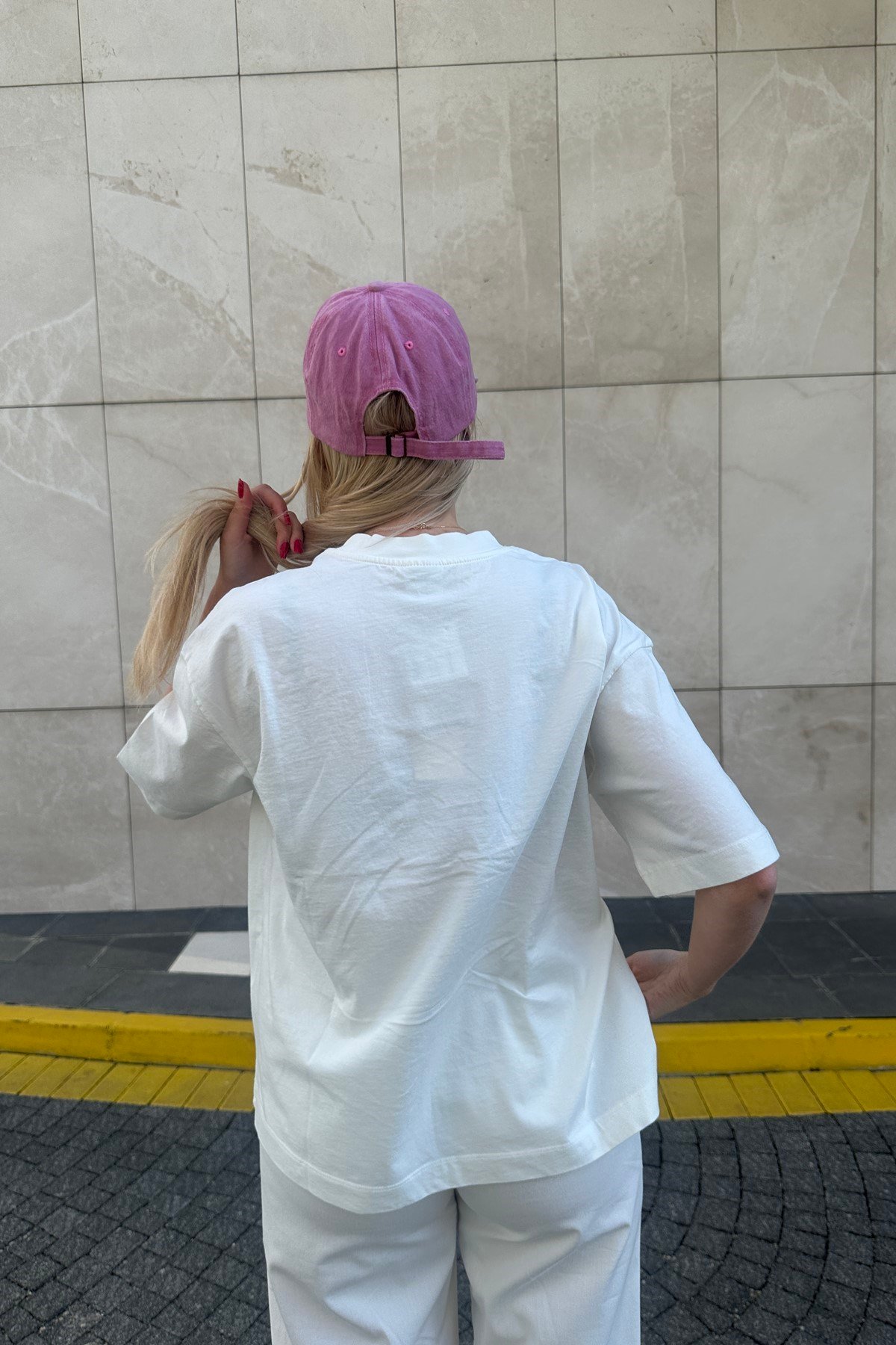 BİSİKLET YAKA BASKILI TSHIRT