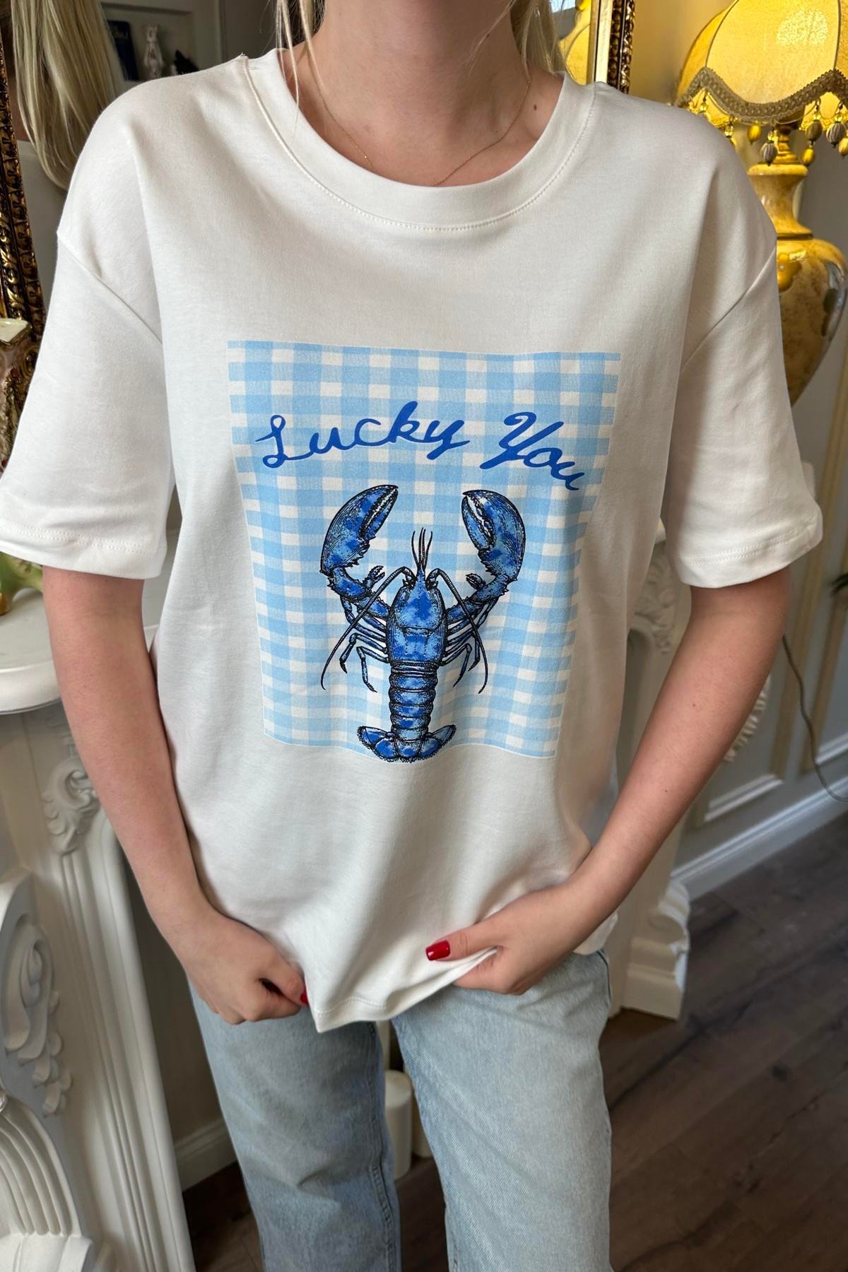 BİSİKLET YAKA BASKILI TSHIRT