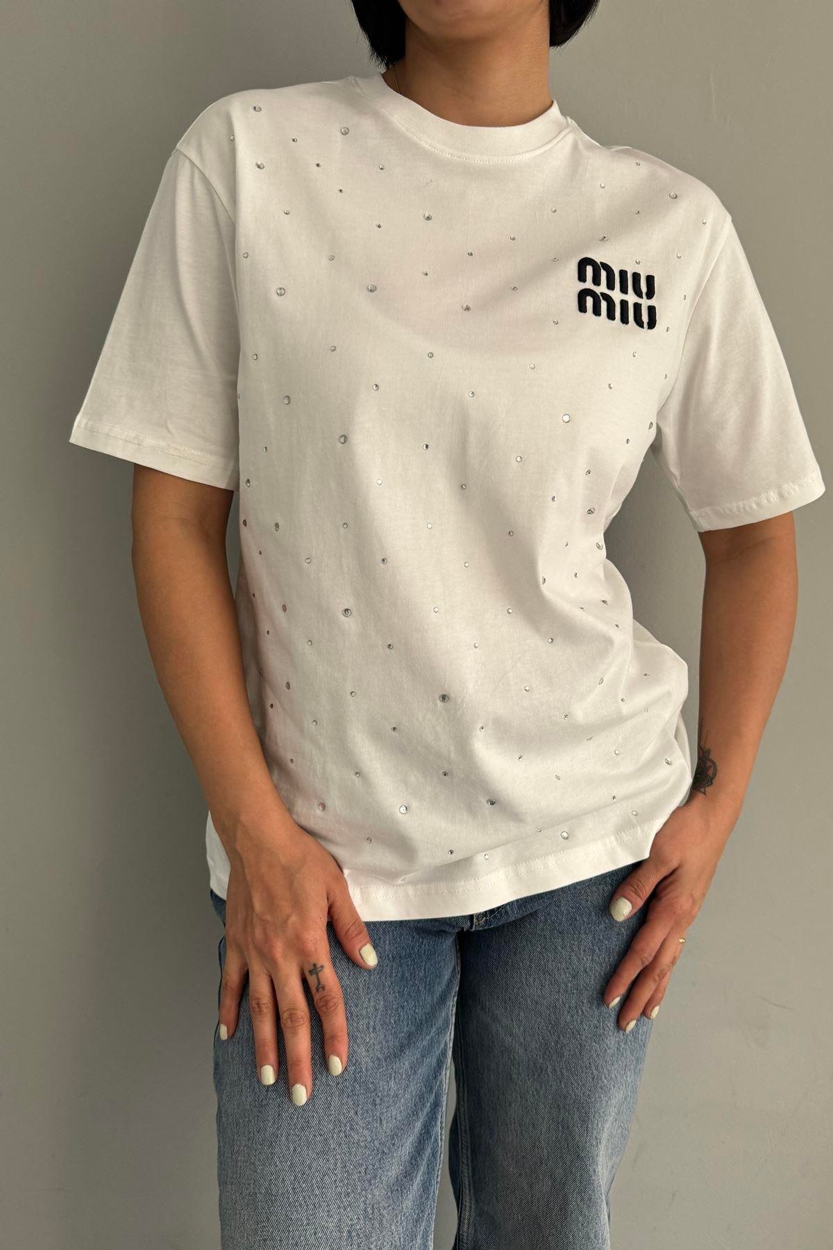 BİSİKLET YAKA BASKILI TSHIRT