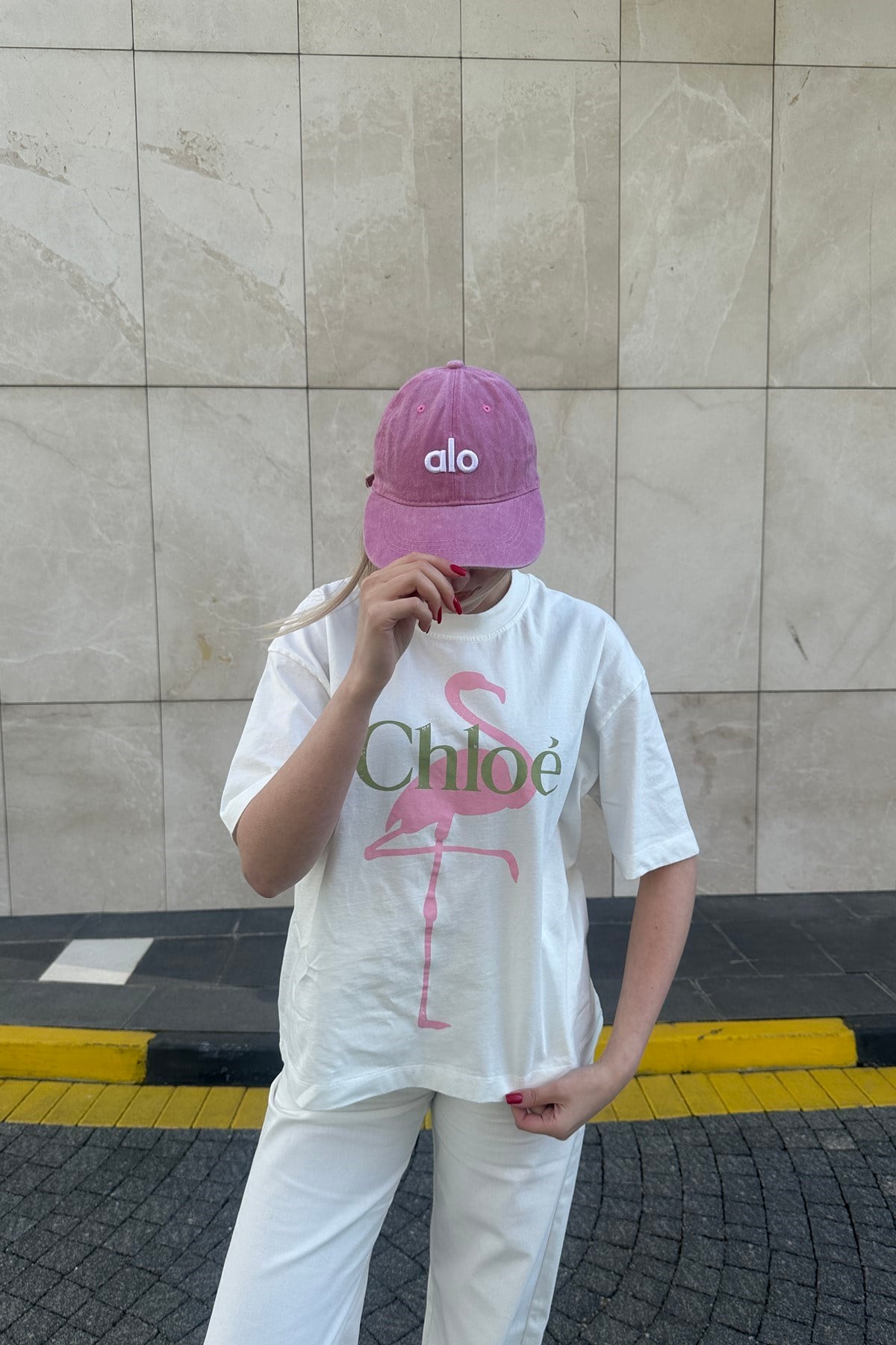 BİSİKLET YAKA BASKILI TSHIRT
