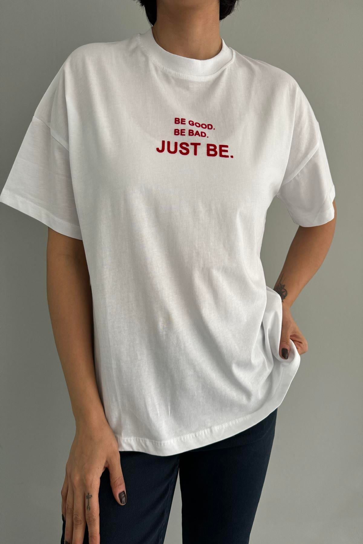 BİSİKLET YAKA BASKILI TSHIRT