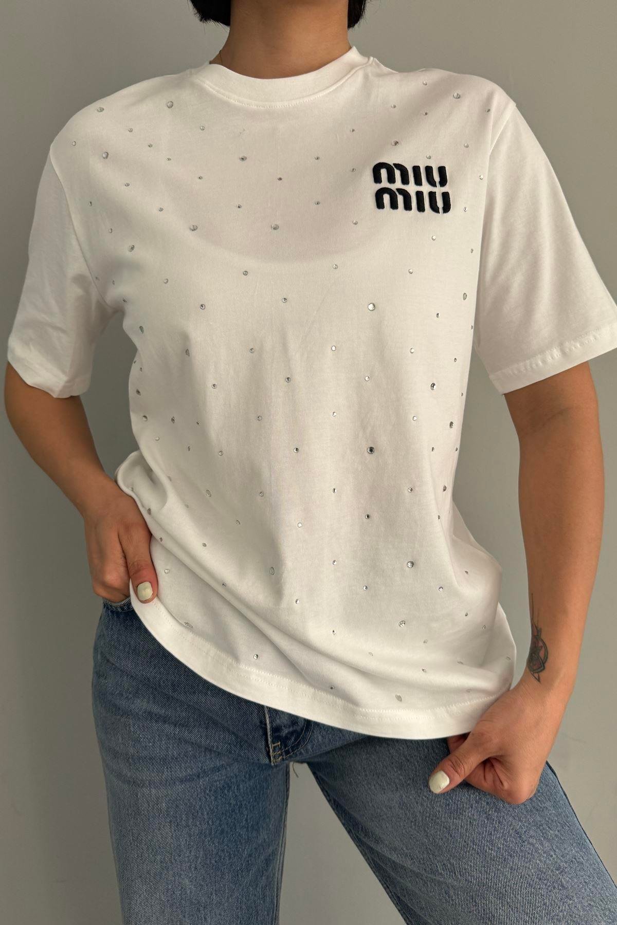 BİSİKLET YAKA BASKILI TSHIRT