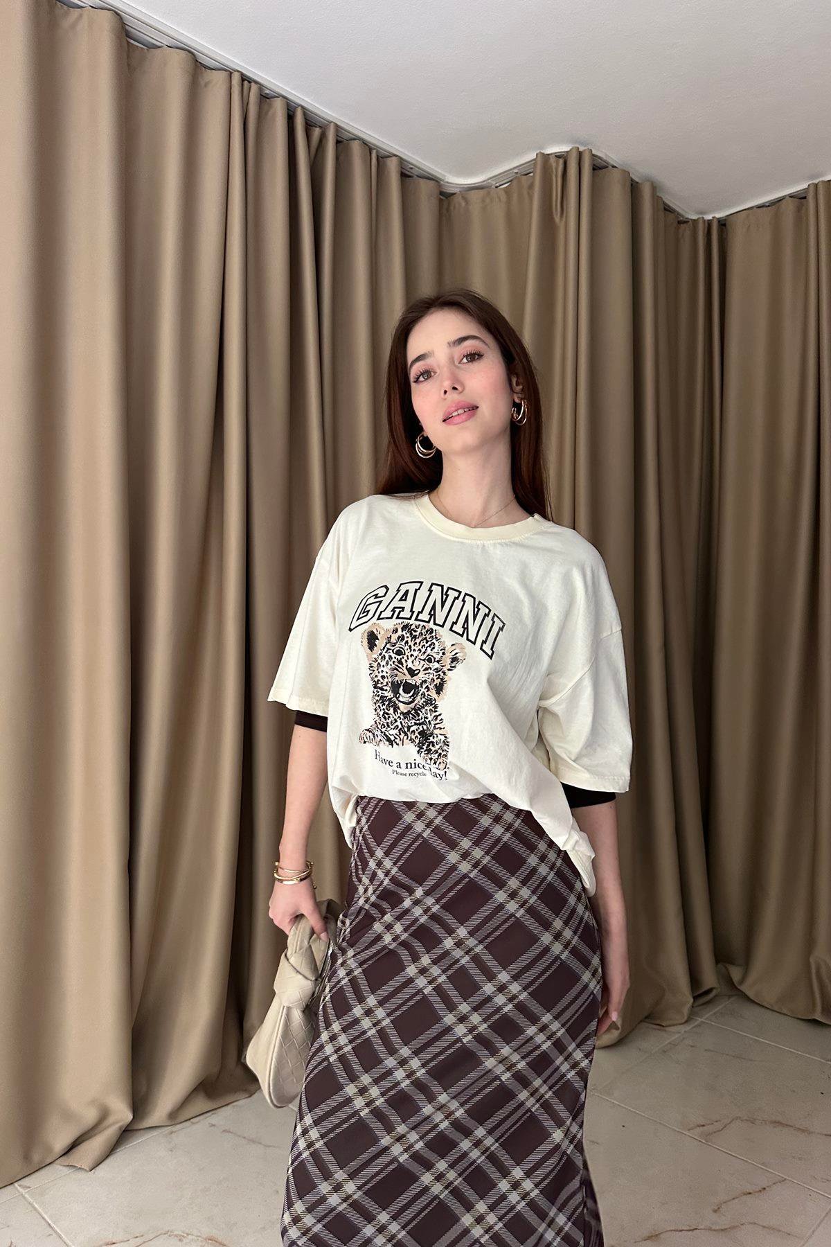 BİSİKLET YAKA BASKILI TSHIRT