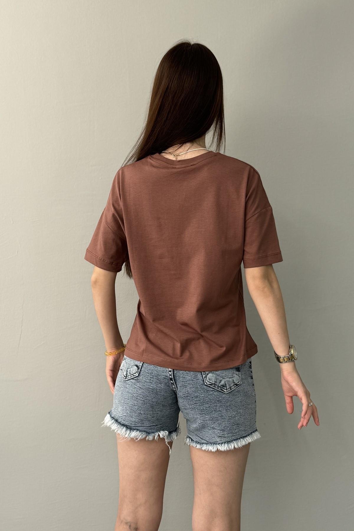 BİSİKLET YAKA DÜŞÜK OMUZ TSHIRT