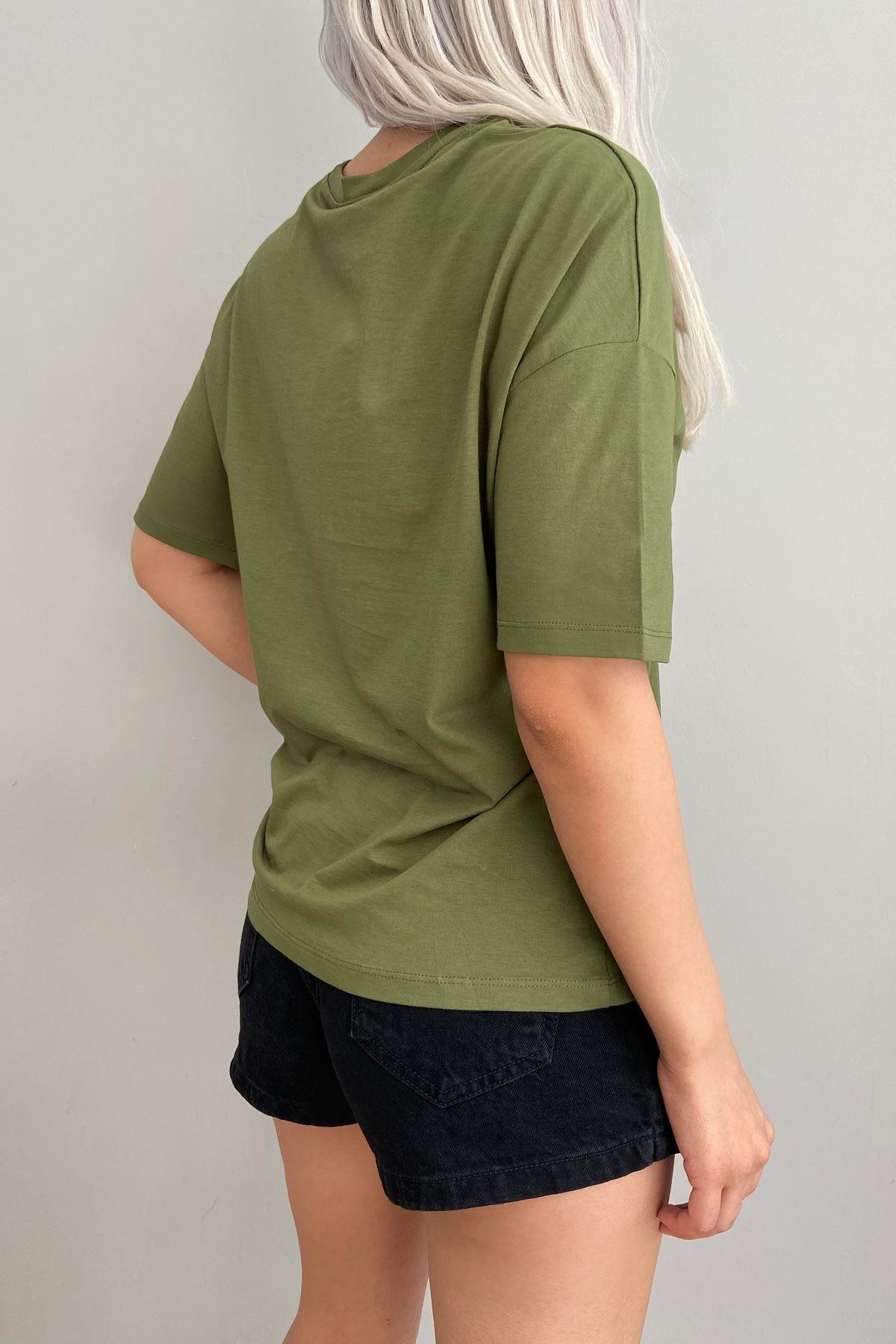 BİSİKLET YAKA DÜŞÜK OMUZ TSHIRT