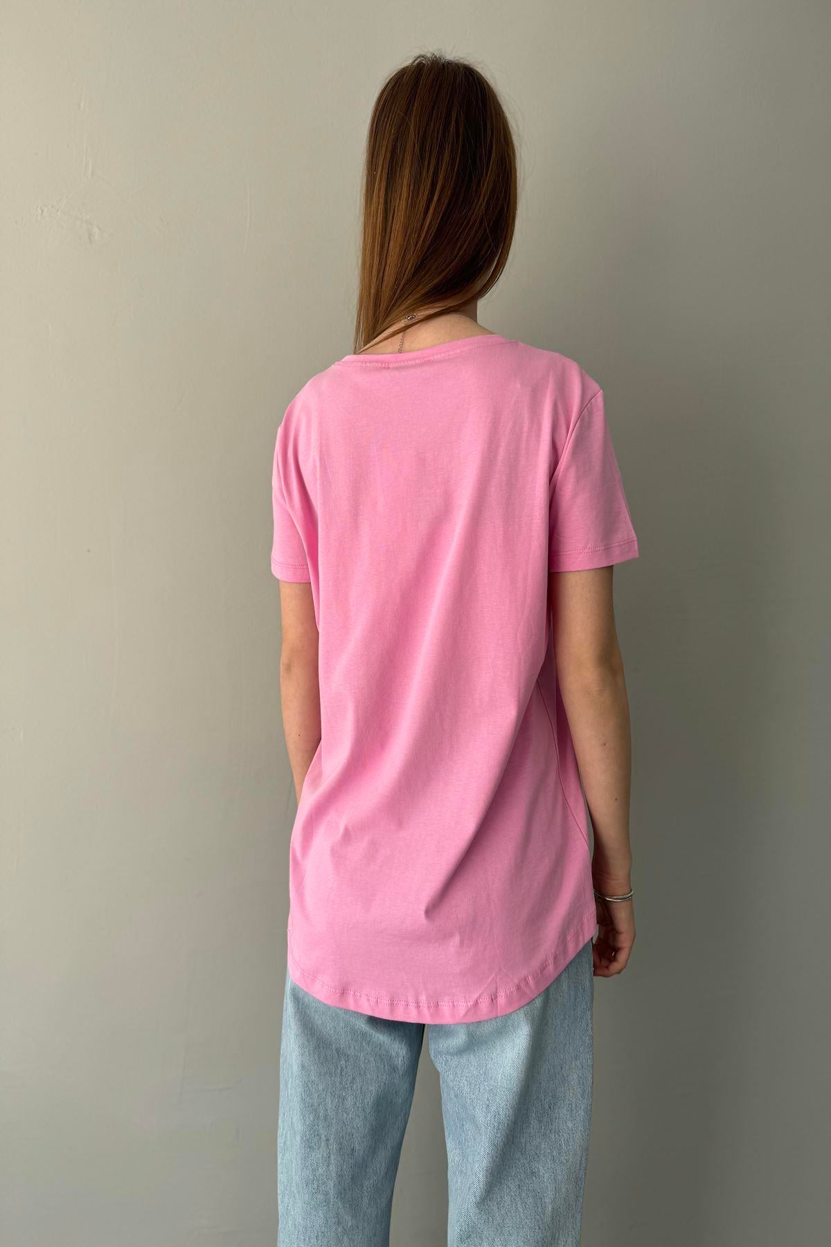 BİSİKLET YAKA DÜŞÜK OMUZ TSHIRT