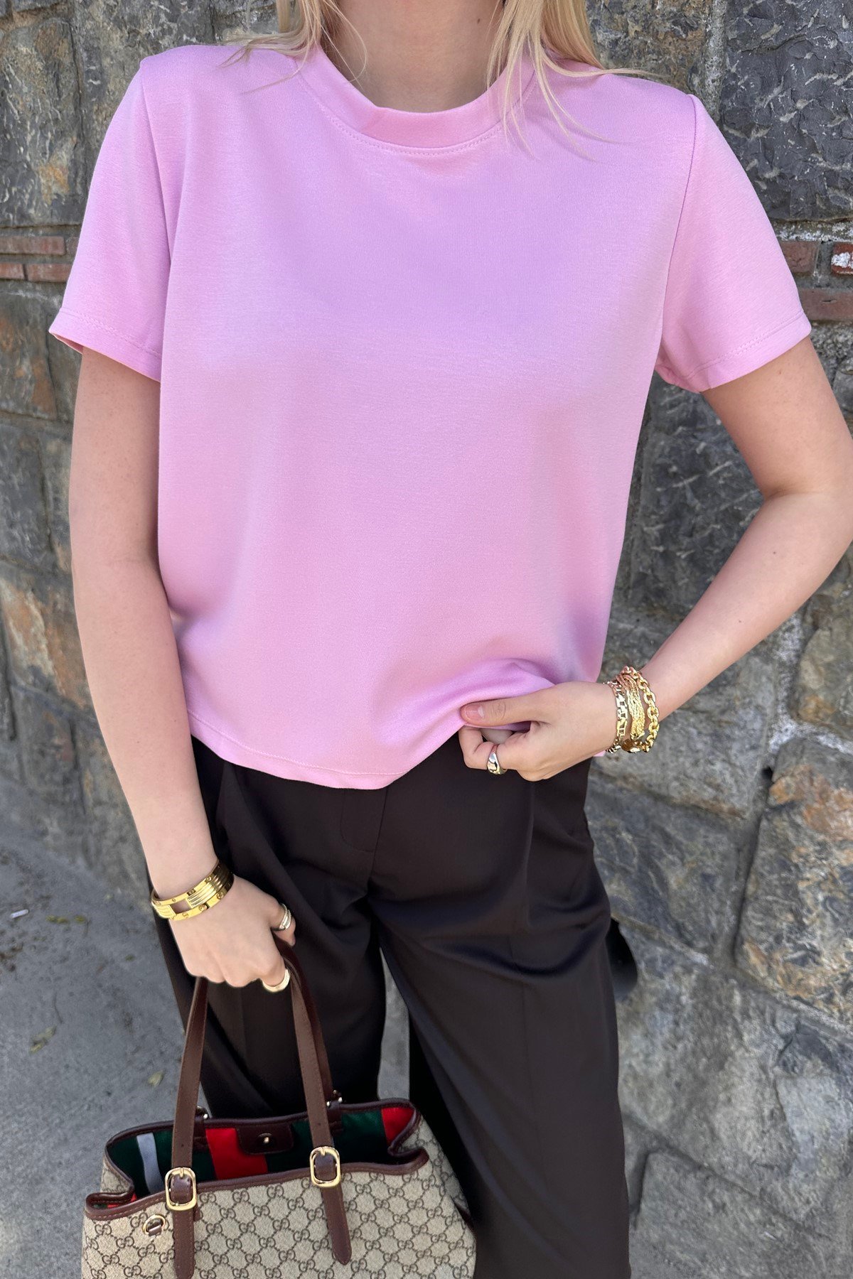 BİSİKLET YAKA MODAL TSHIRT