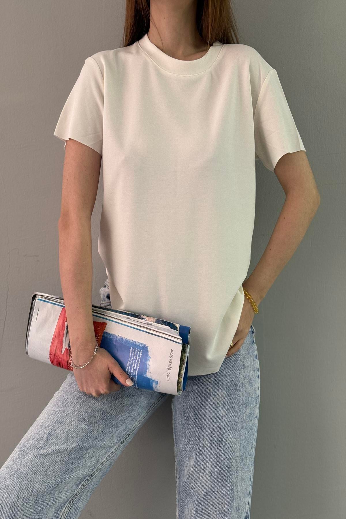 BİSİKLET YAKA MODAL TSHIRT