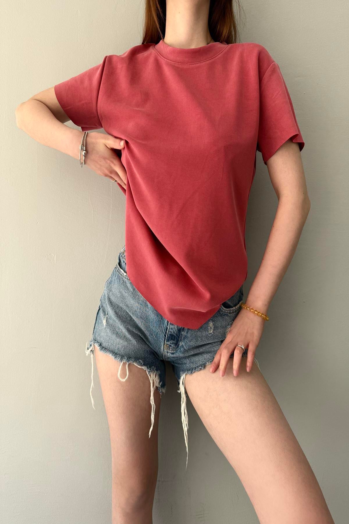 BİSİKLET YAKA MODAL TSHIRT