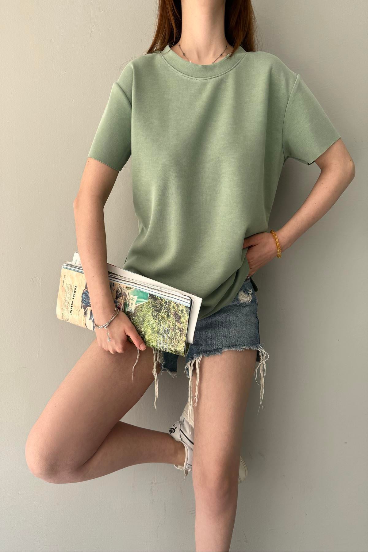 BİSİKLET YAKA MODAL TSHIRT