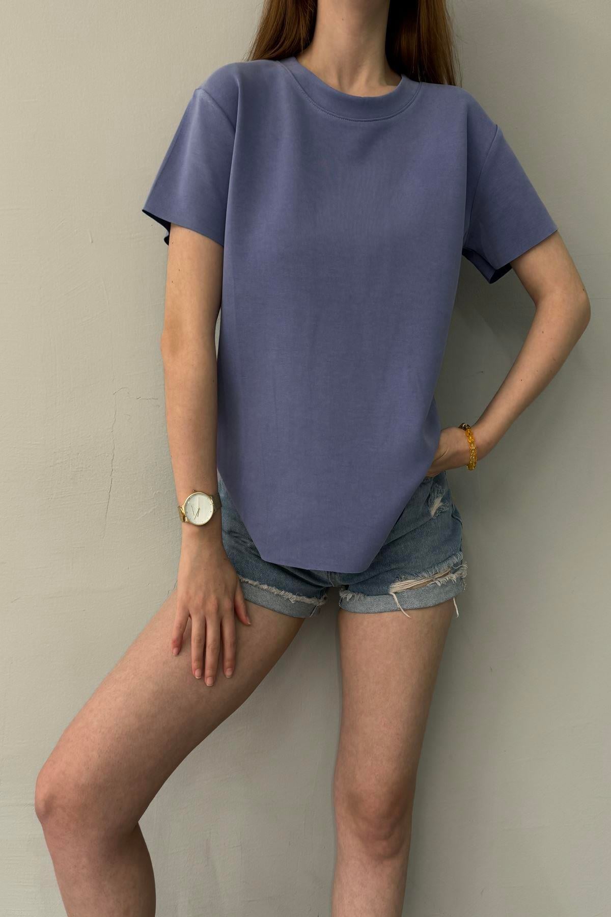 BİSİKLET YAKA MODAL TSHIRT