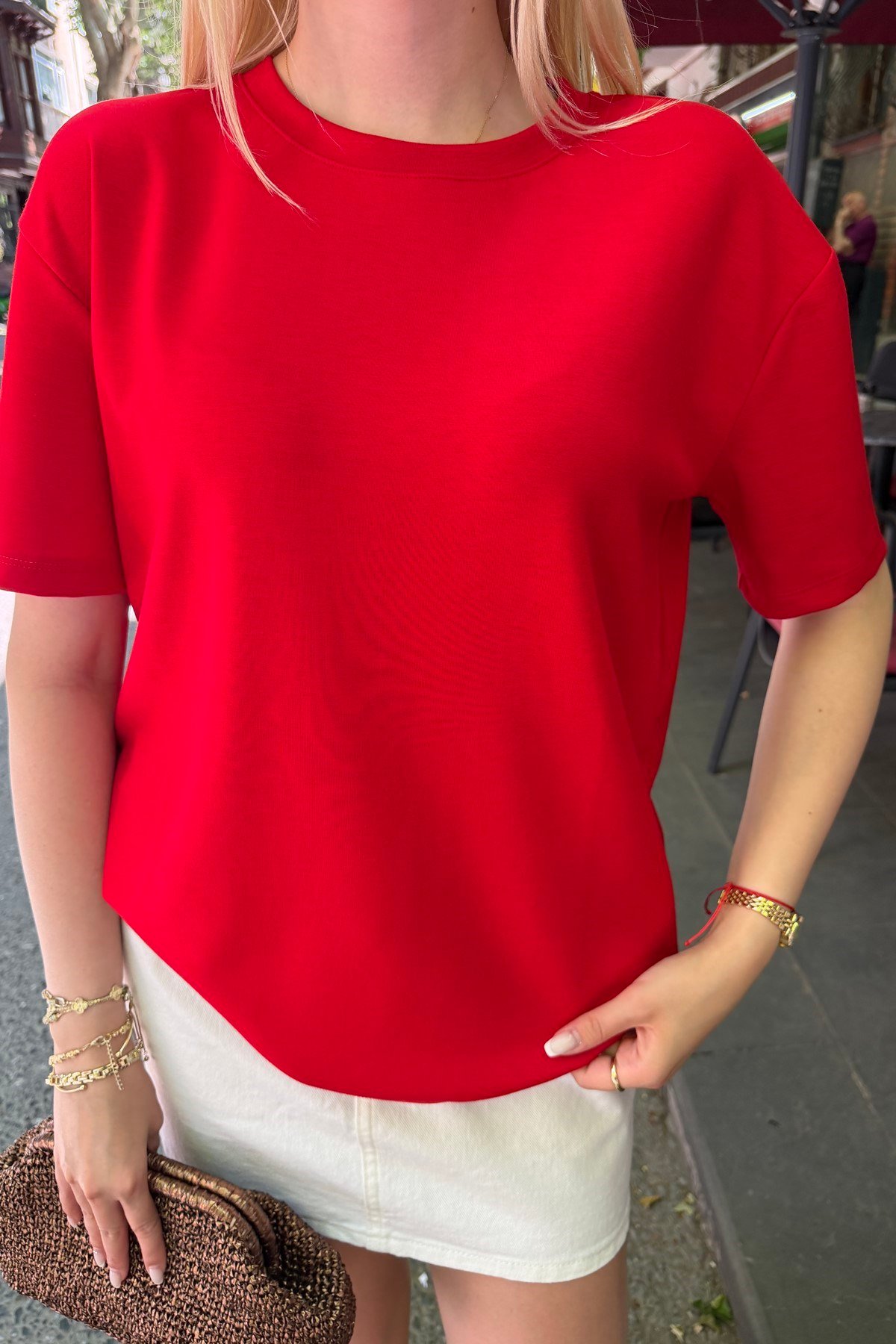 BİSİKLET YAKA MODAL TSHIRT