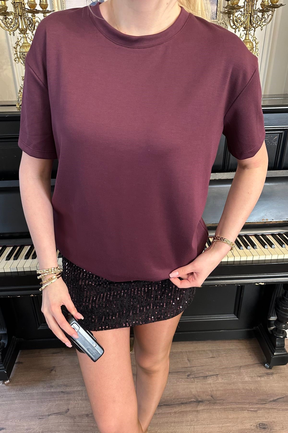 BİSİKLET YAKA MODAL TSHIRT