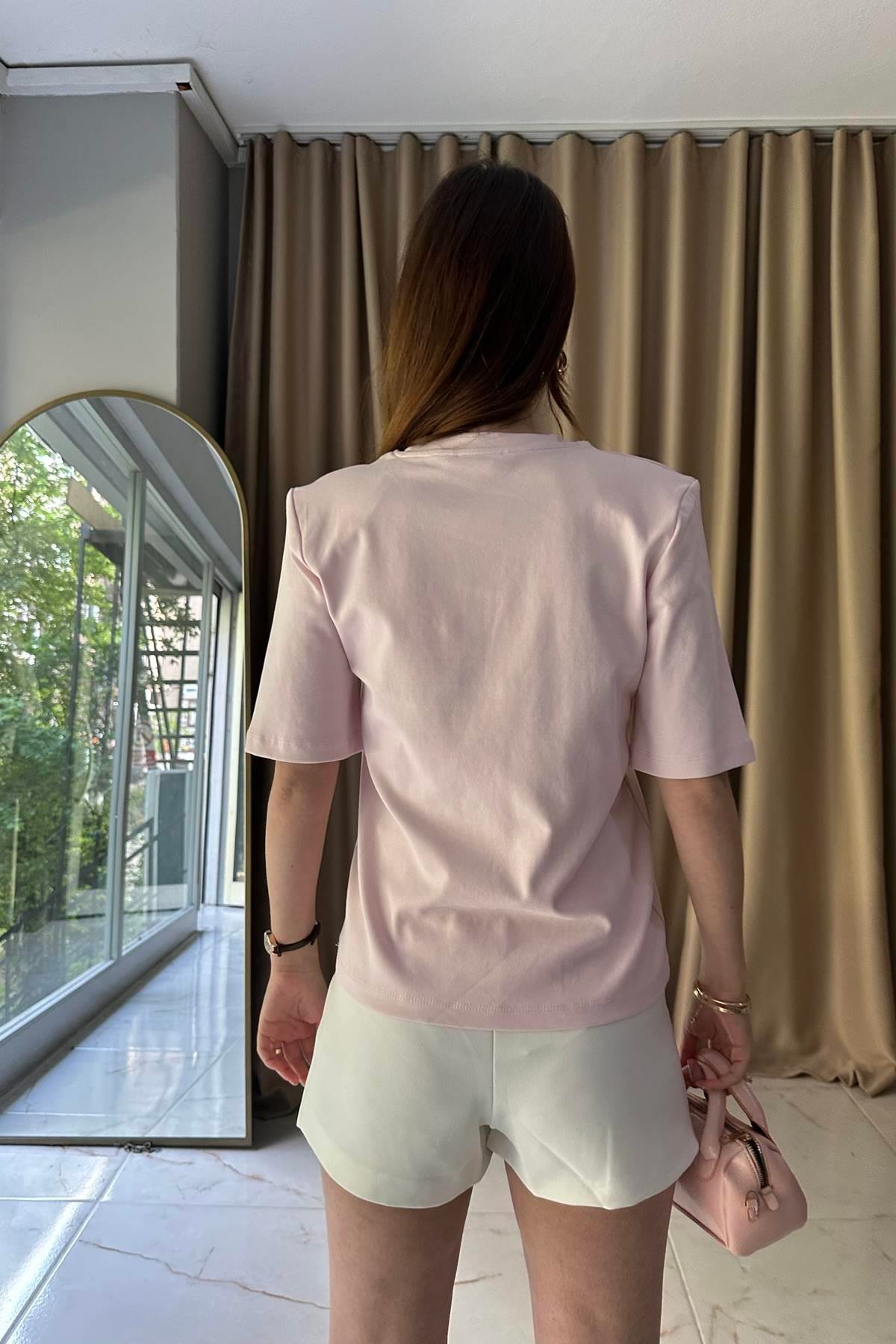 BİSİKLET YAKA VATKALI TSHIRT