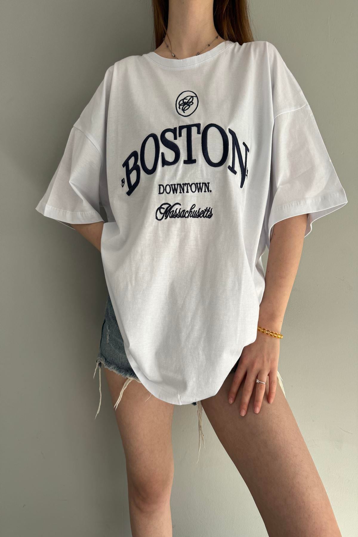 BOSTON NAKIŞLI TSHIRT
