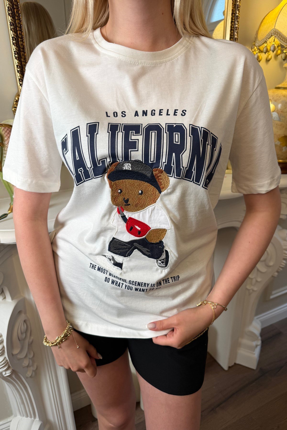 COLİFORNIA BASKI DETAY TSHIRT