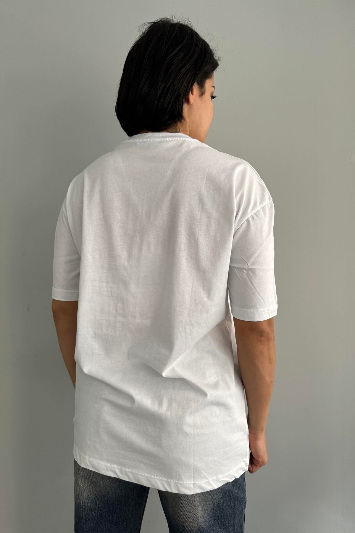 KALP NAKIŞLI TSHIRT