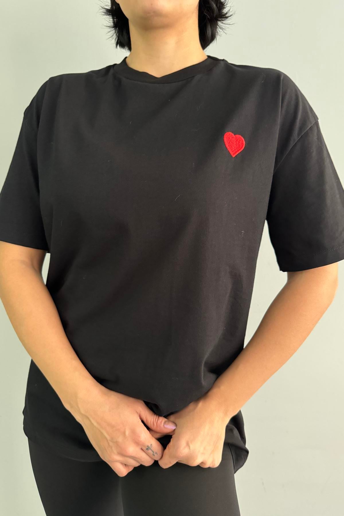 KALP NAKIŞLI TSHIRT
