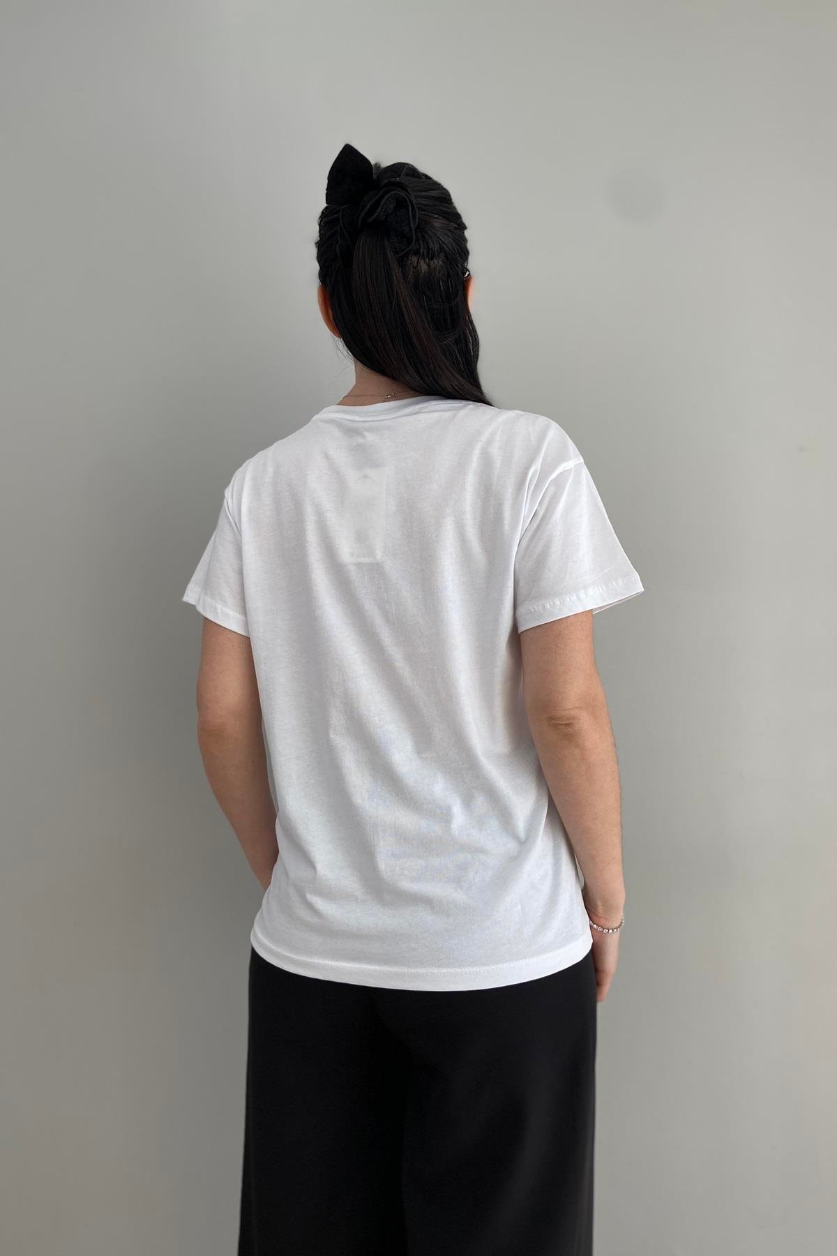 KEDİ BASKILI TSHIRT