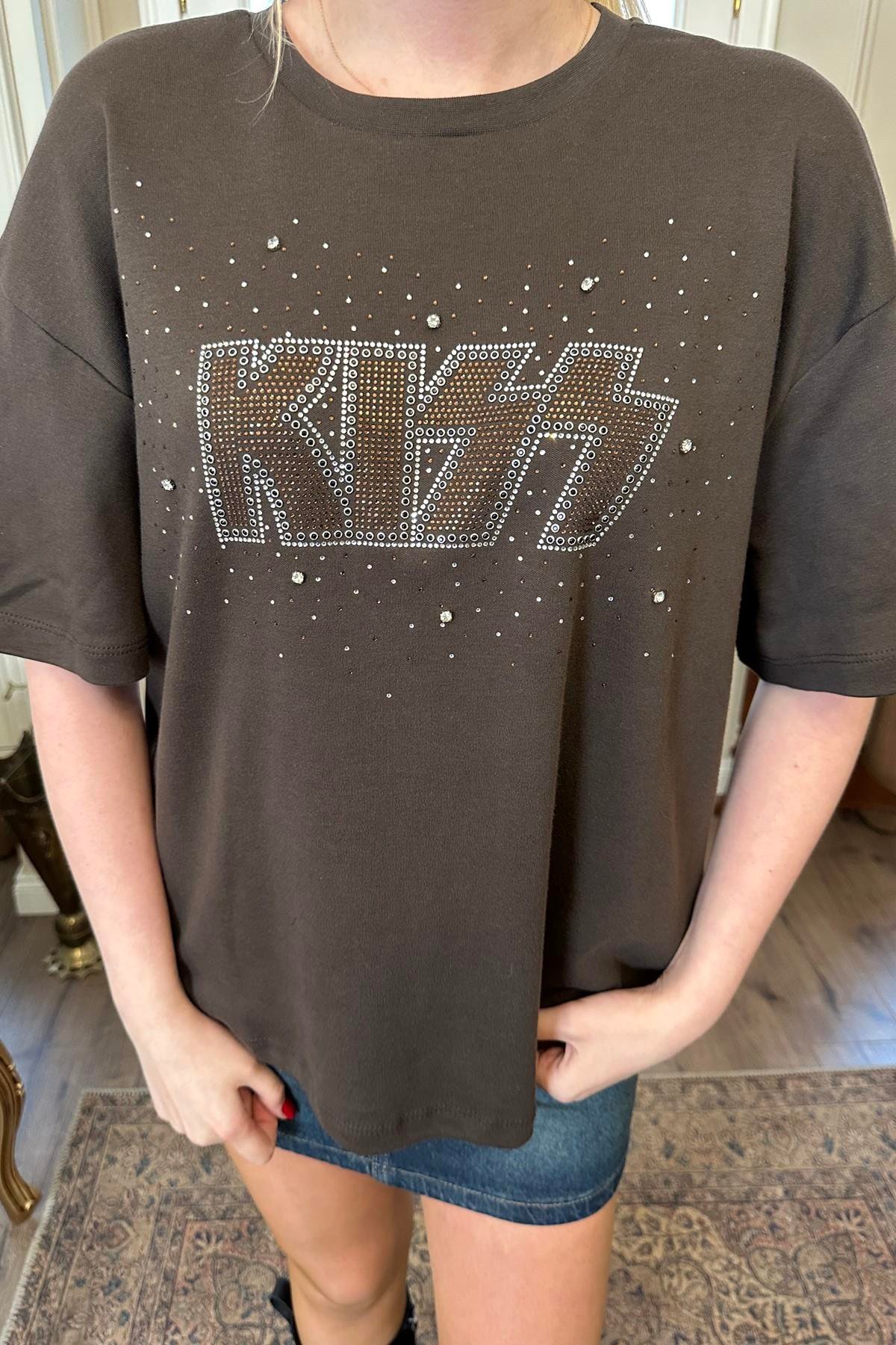 KISS TAŞ BASKI TSHIRT