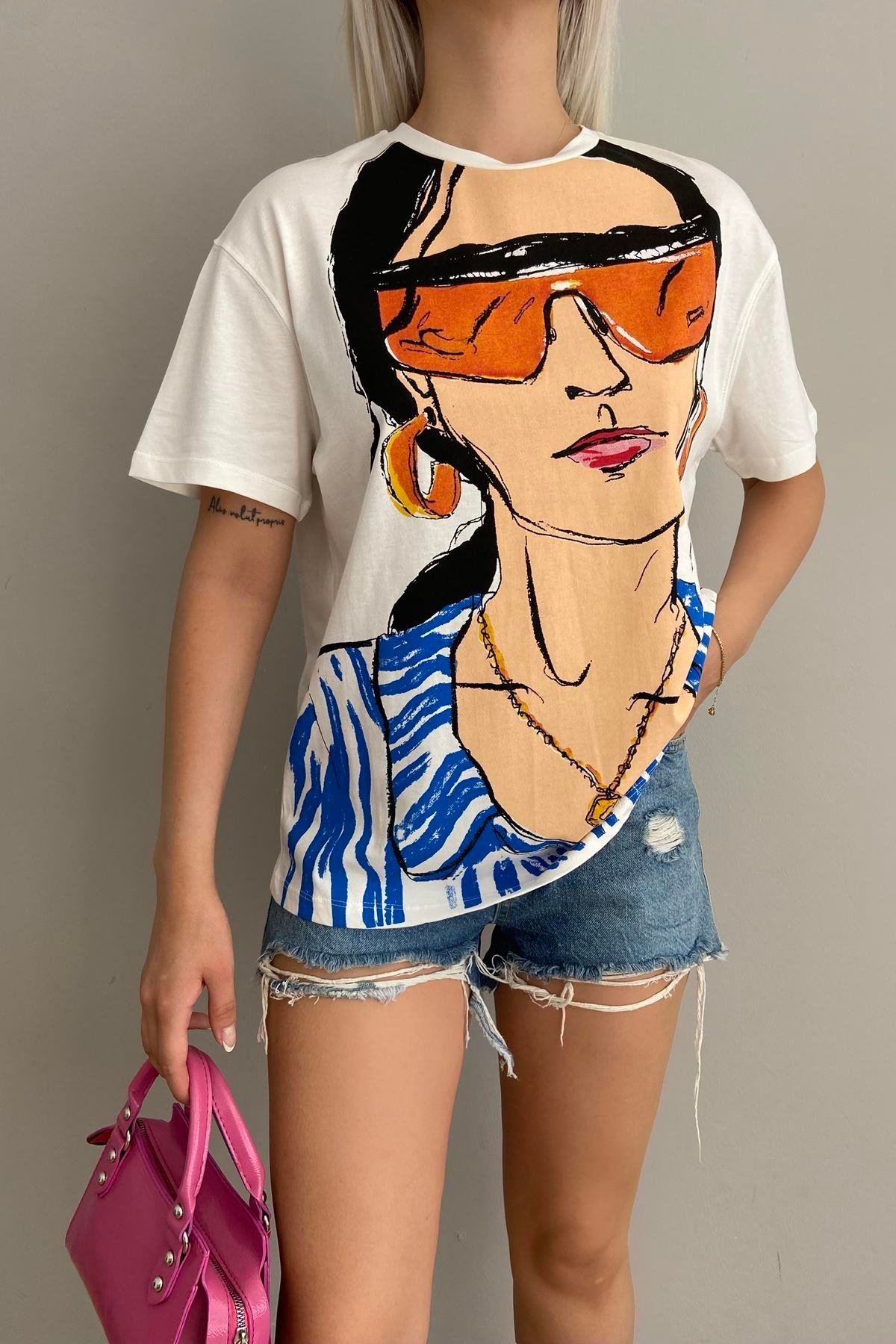 KIZ BASKILI TSHIRT